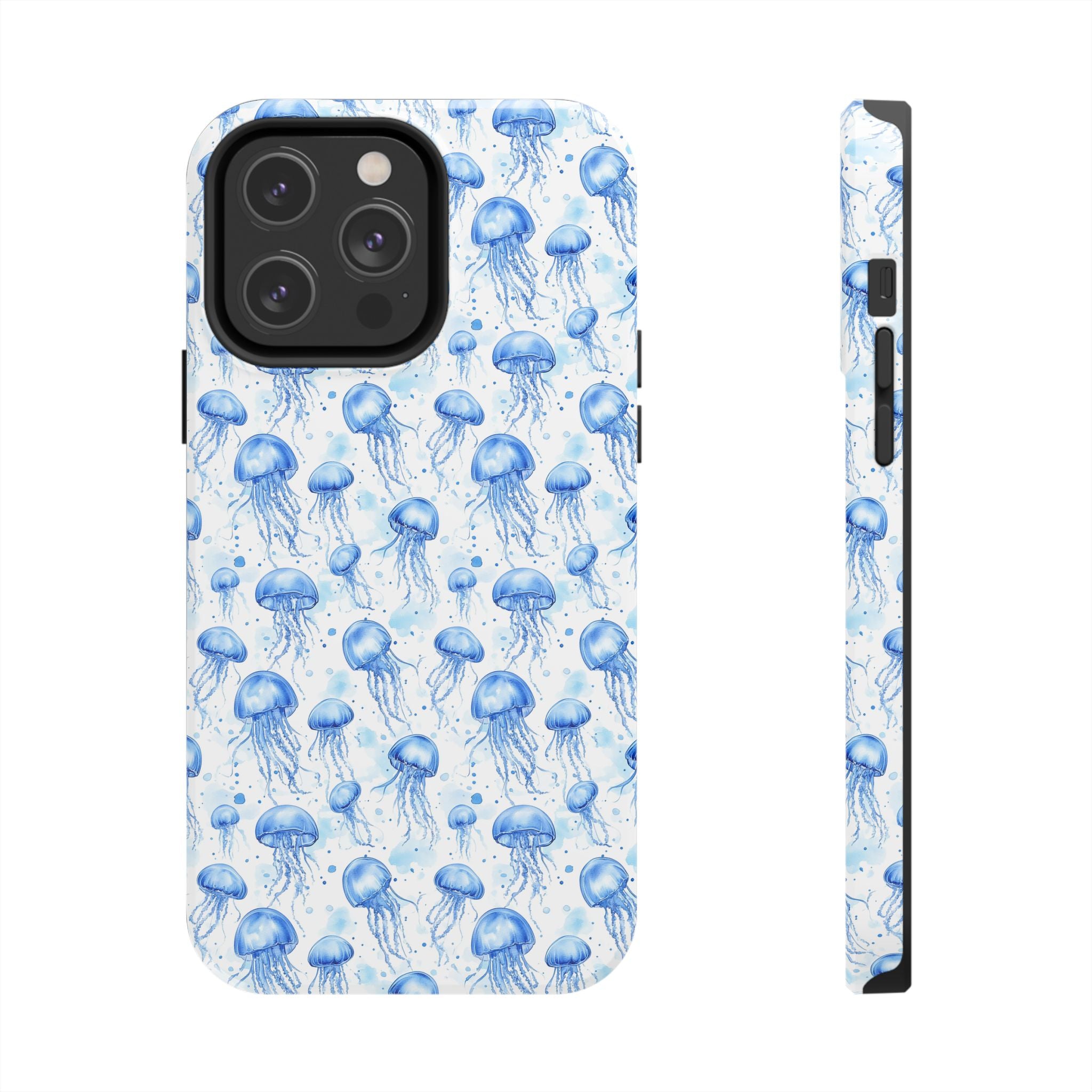 Blue Jellyfish Tough Phone Case | Unique Ocean Vibe | Gift for Marine Lovers, Durable Protection, Trendy Accessories, Beach Theme