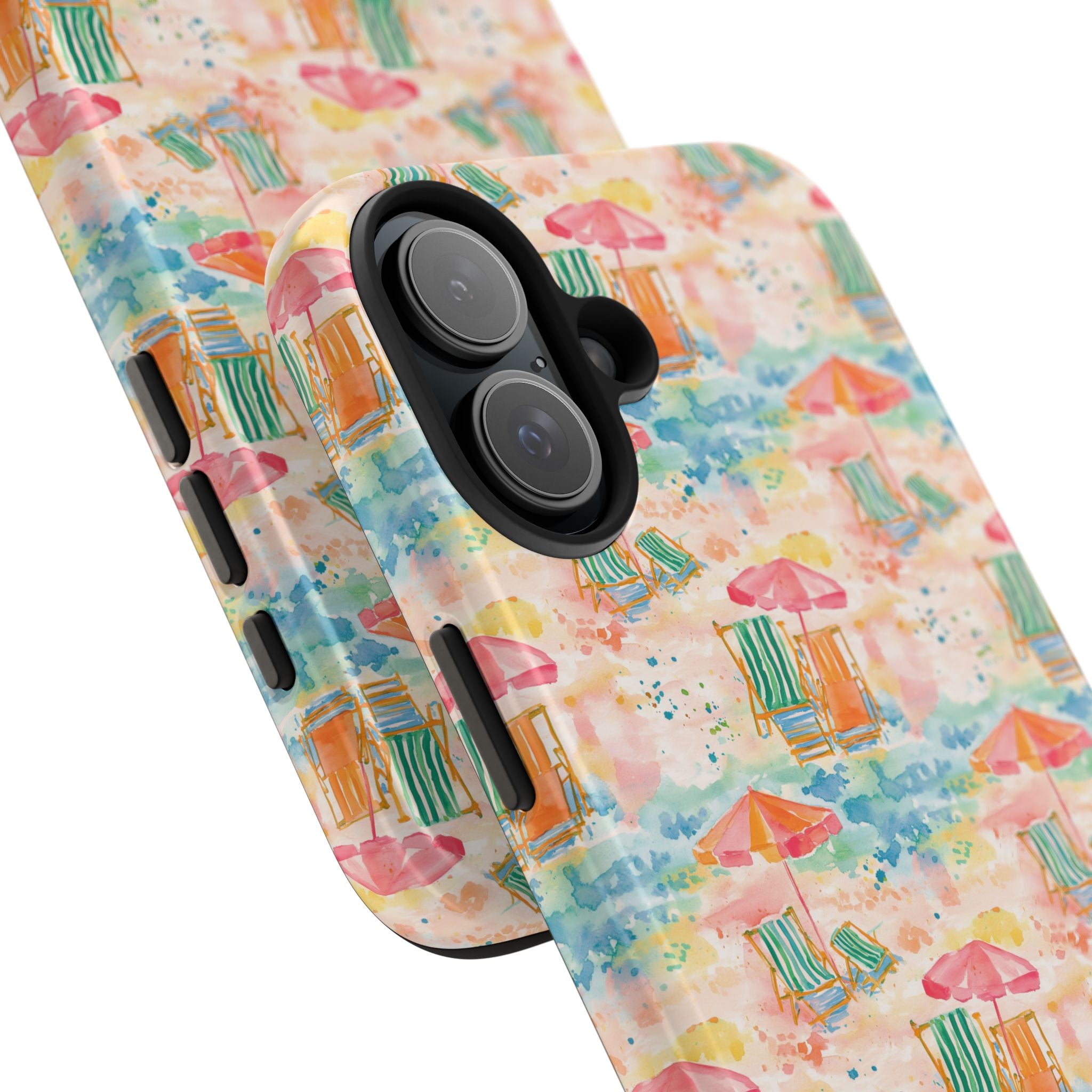 Beach Vibes - Colorful Beach Scene Tough Phone Cases | Summer Vibes, Beach Lover Gift, Durable Case, Phone Accessories, Fun Design