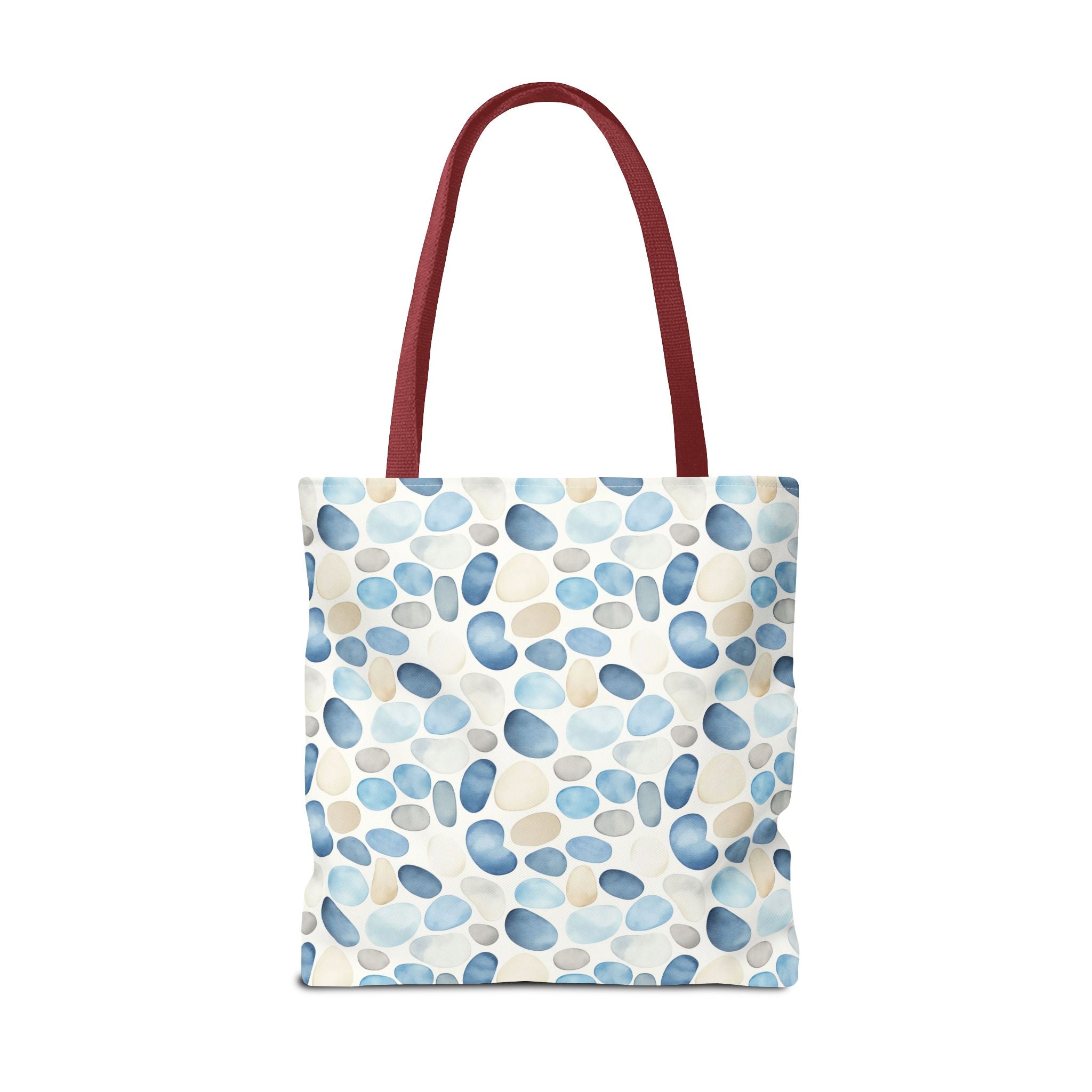 Cobble stone- Tote Bag with Blue Pebble Design | Beach Bag, Grocery Tote, Shopping Bag, Gift Bag, Eco-Friendly Tote