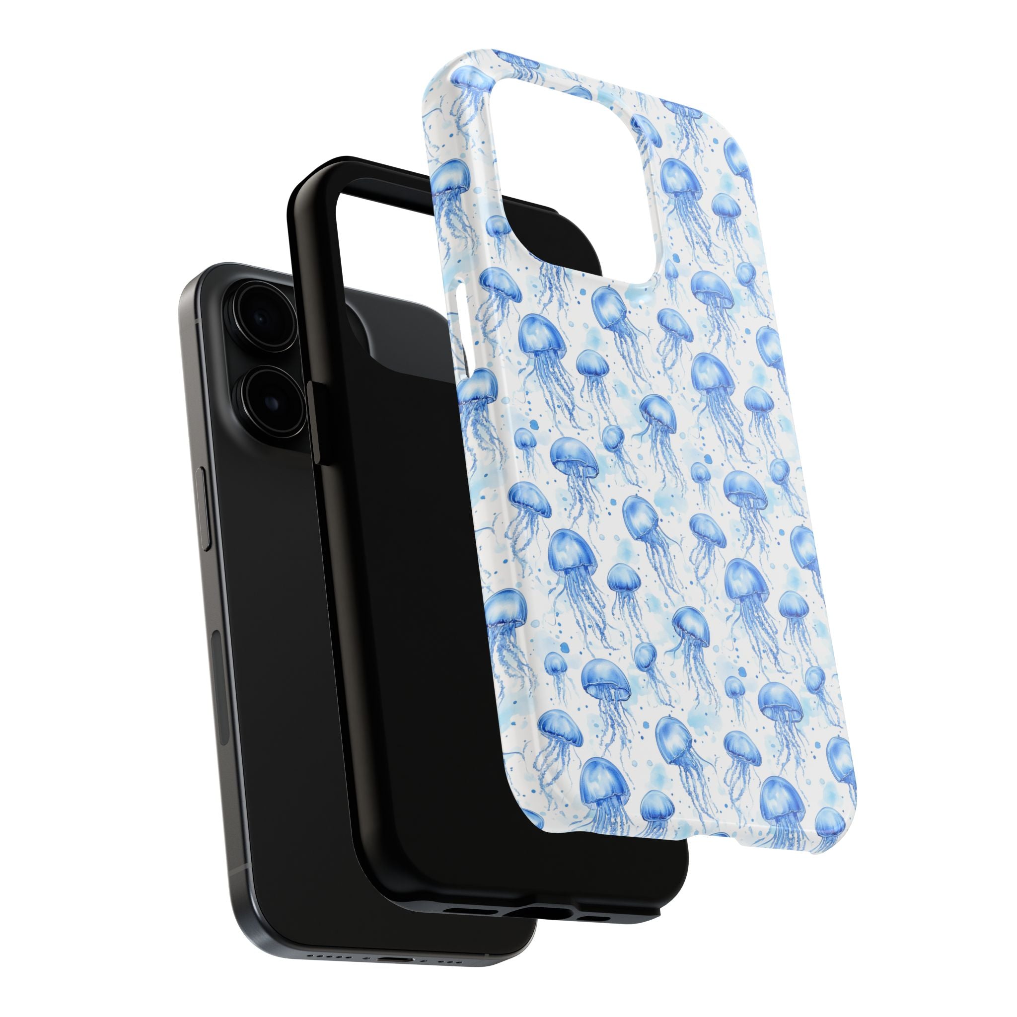 Blue Jellyfish Tough Phone Case | Unique Ocean Vibe | Gift for Marine Lovers, Durable Protection, Trendy Accessories, Beach Theme