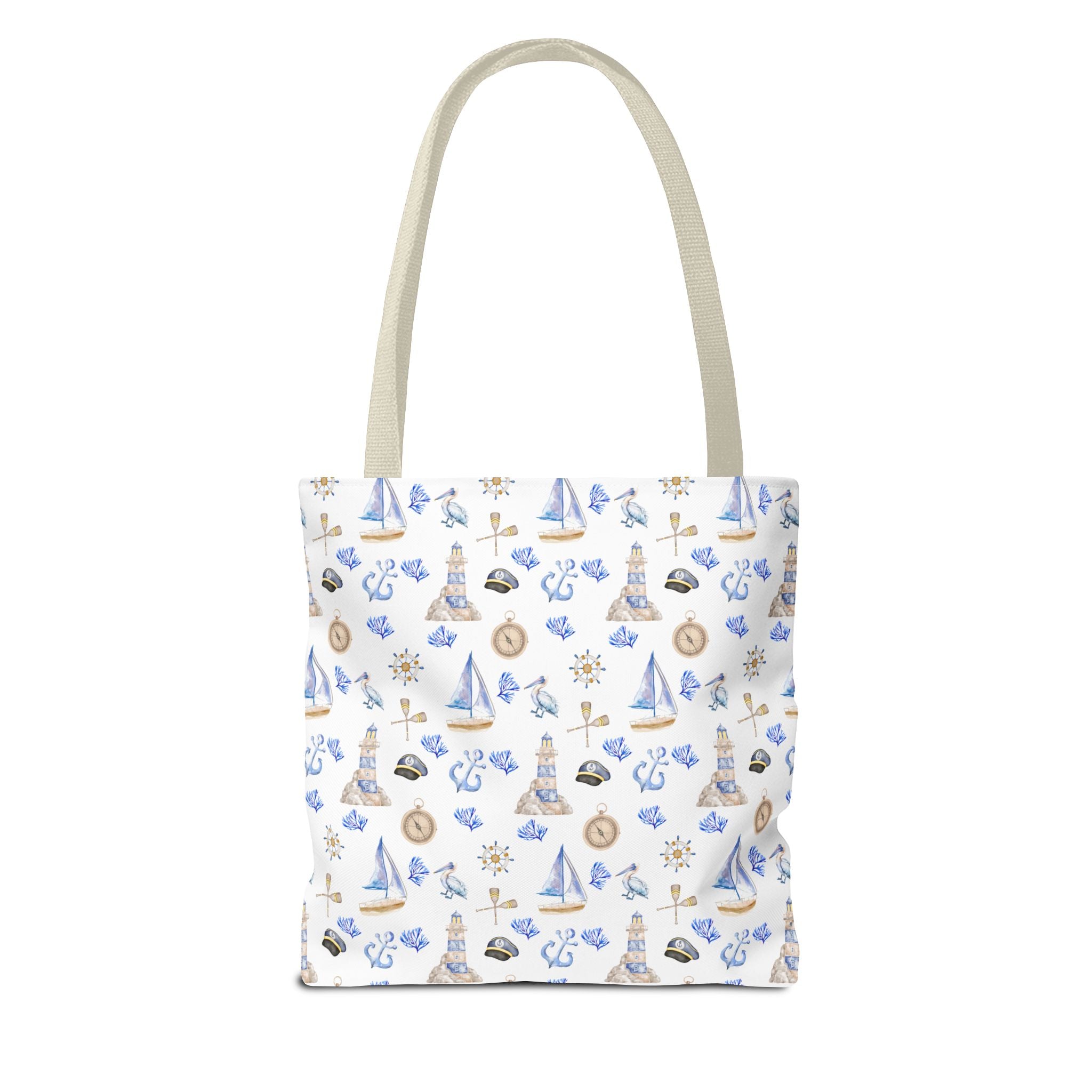 Sail Away - Nautical Themed Tote Bag, Beach Bag, Sailor Tote, Summer Essentials, Gift for Sea Lovers, Travel Bag