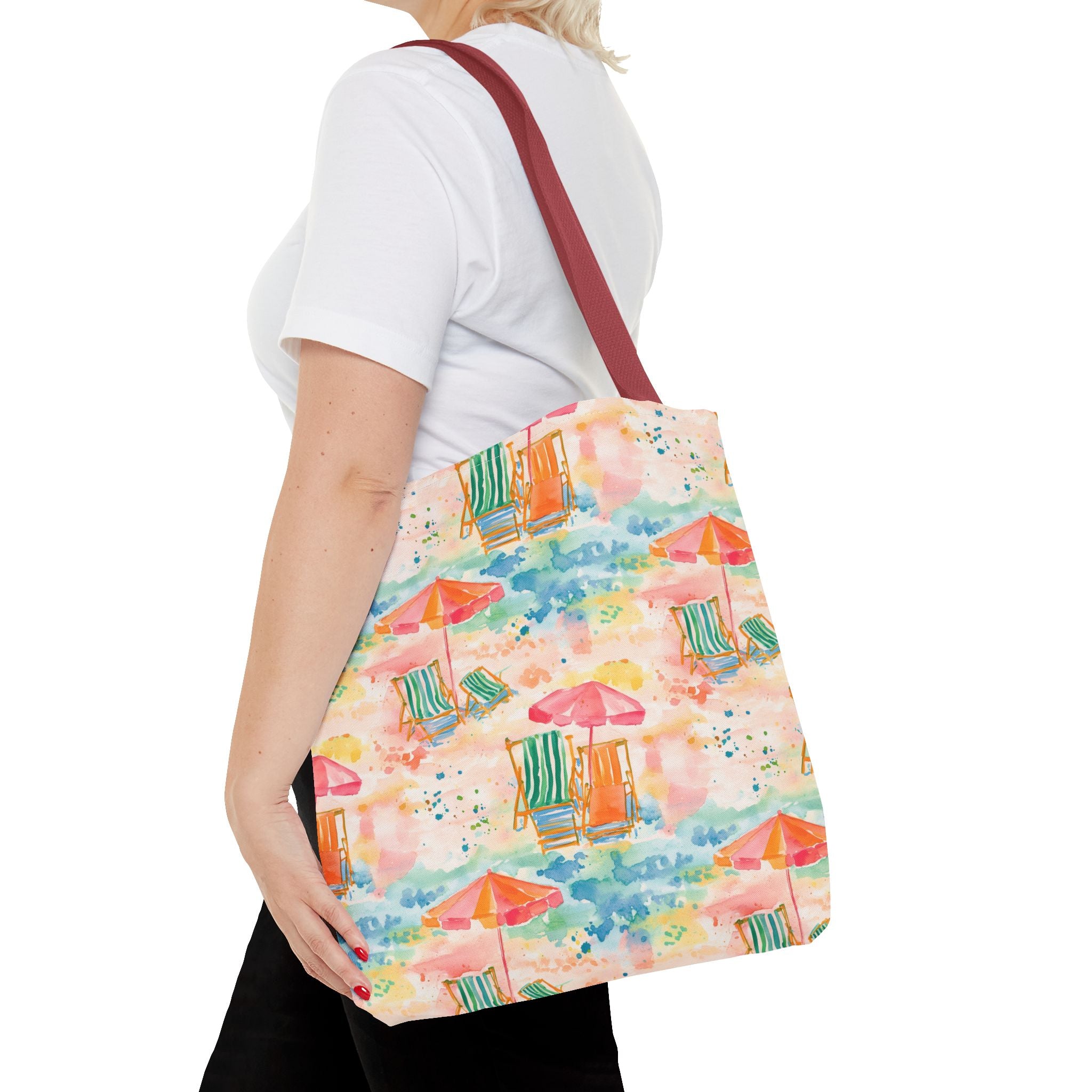 Beach Vibes Tote Bag | Summer Carryall, Vacation Essential, Eco-Friendly Bag, Gift for Her, Travel Organizer