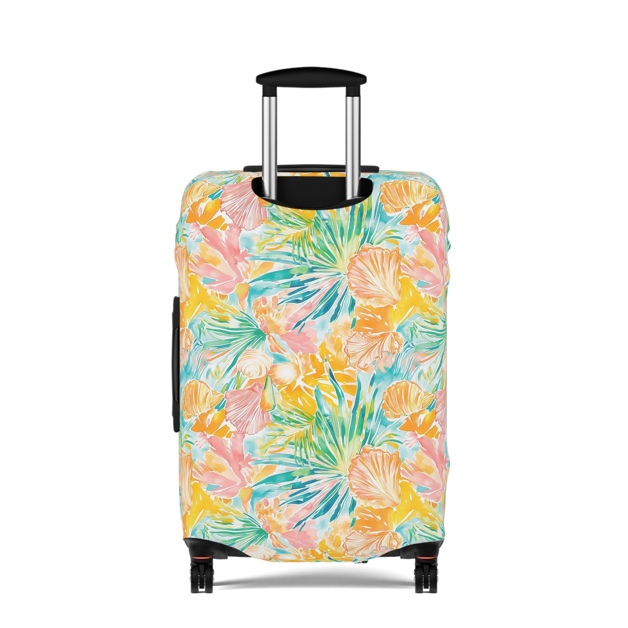 Neon Tropics - Luggage Cover, Vibrant Travel Accessory, Tropical Vacation Essential, Unique Suitcase Protector, Gifts for Travelers
