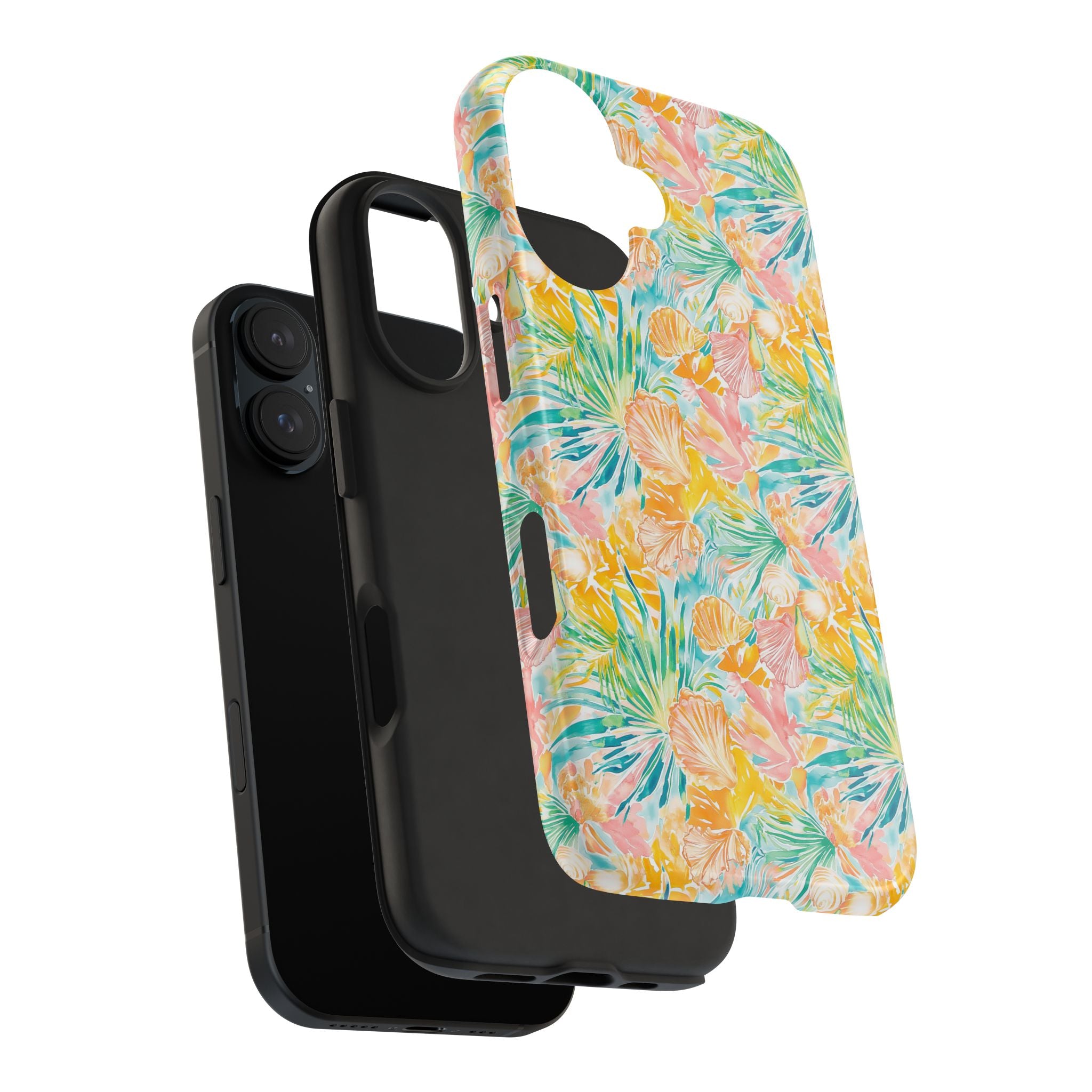 Neon Tropics- Tough Phone Cases, Floral Phone Covers, Summer Accessories, Stylish Phone Protection, Gifts for Her