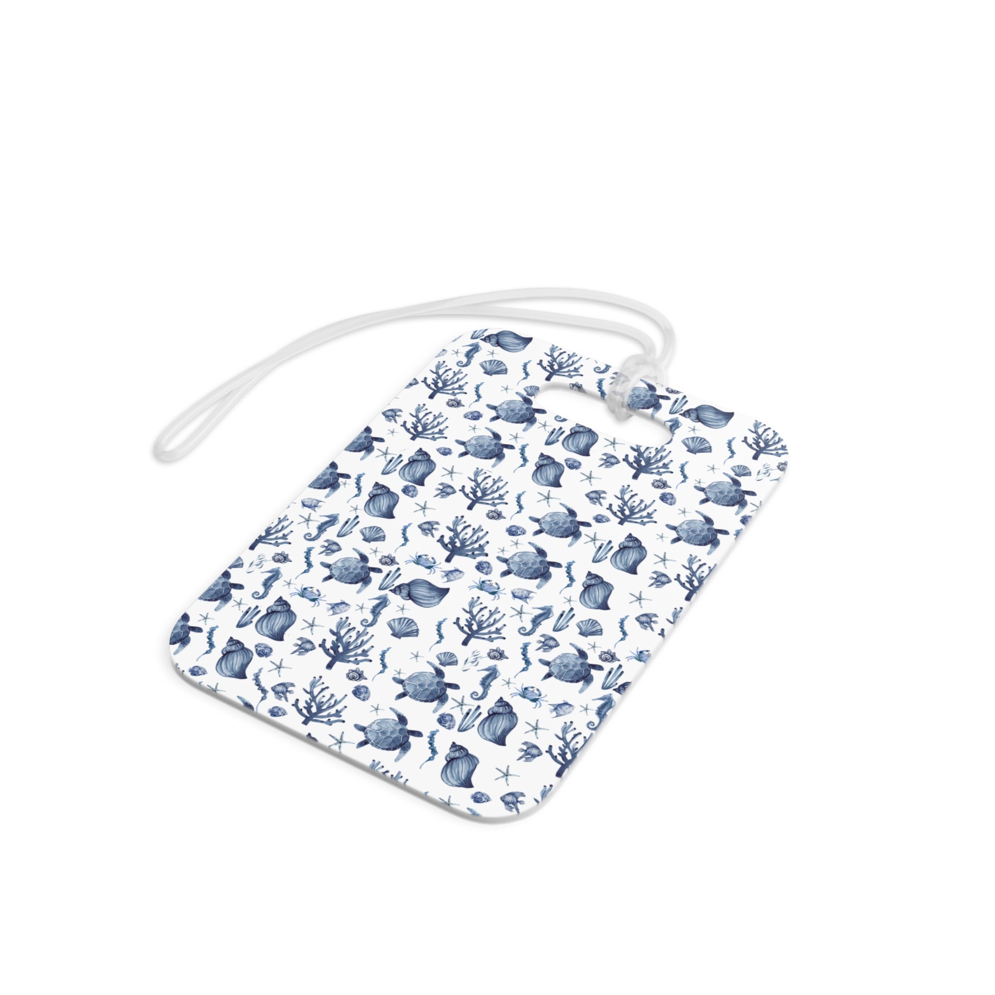 Deep Blue Sea - Luggage Tag - Whimsical Ocean-Inspired Luggage Tags - Travel Accessories, Beach Trips, Vacation, Gift Ideas, Personalized Tags
