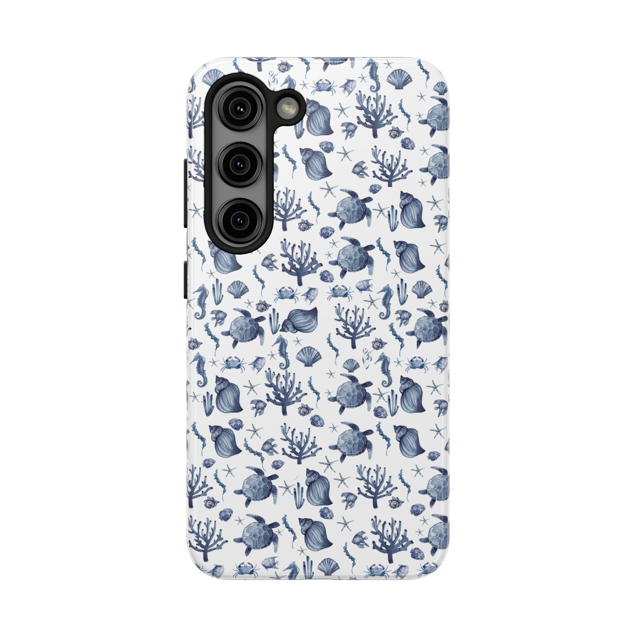 Deep Blue Sea - Ocean-Inspired Tough Phone Cases, Coastal Decor, Beach Lover's Accessory, Ideal Gift, Marine Life Design, Durable Protection