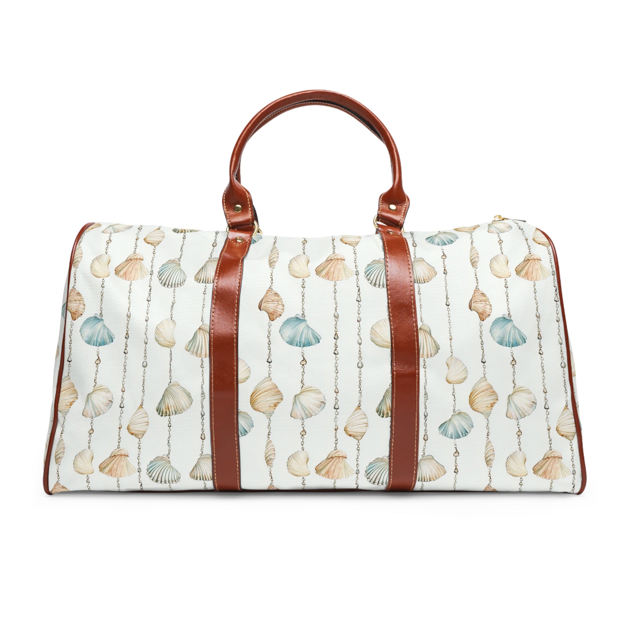 Seashell Lover - Beach-Inspired Waterproof Travel Bag, Perfect for Vacations, Weekend Getaways, or Gym Use, Nautical Style, Gift for Travelers