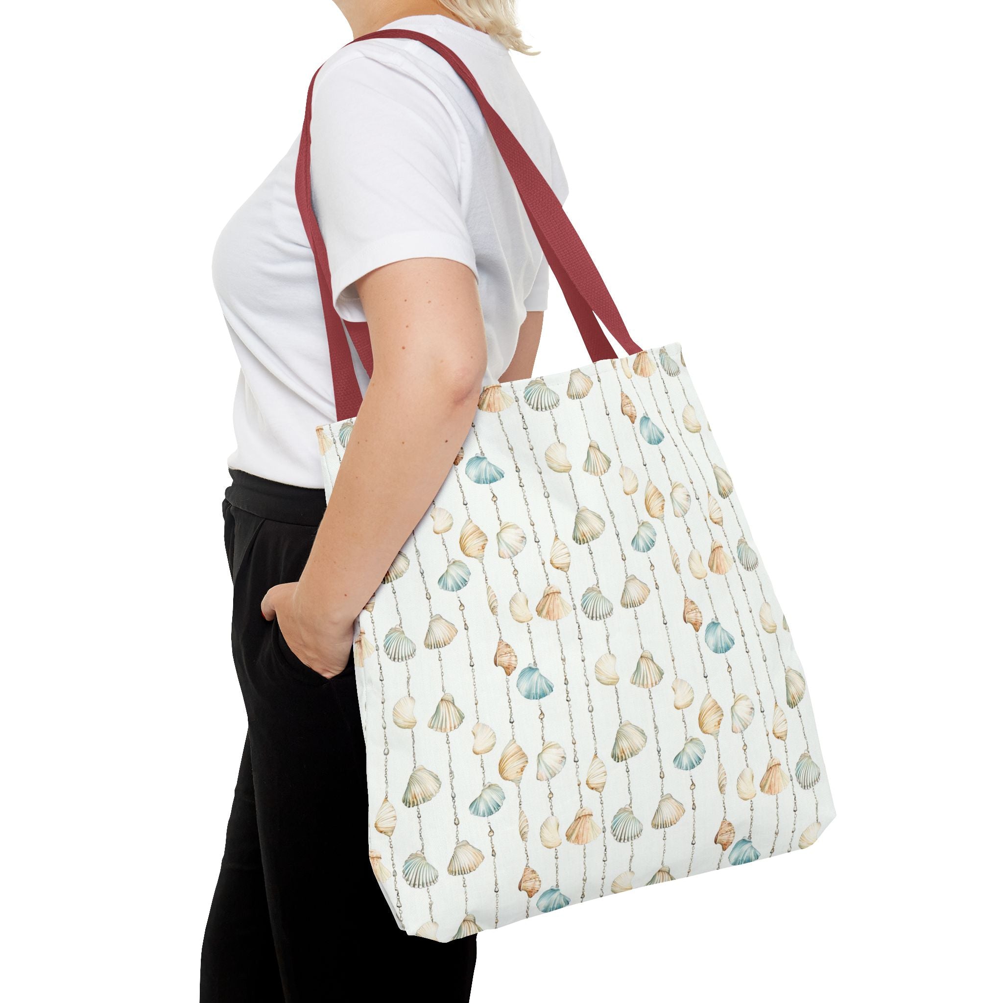 Seashell Lovers- Chic Patterns Tote Bag, Stylish Handbag, Reusable Shopping Tote, Beach Bag, Gift for Her, Eco-Friendly Bag, Casual Purse