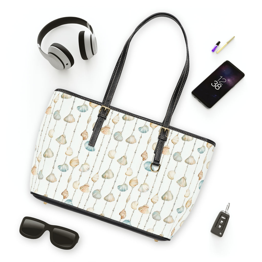 Seashell Lover - PU Leather Shoulder Bag, Stylish Handbag for Everyday Use, Fashion Tote for Women, Perfect Gift for Her, Trendy Accessory