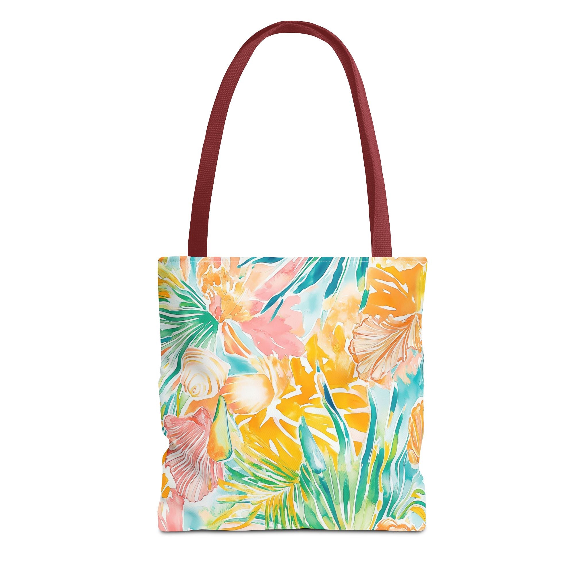 Neon Tropics Floral Tote Bag - Beach Bag, Shopping Tote, Eco-Friendly Gift, Summer Accessories, Unique Handbag