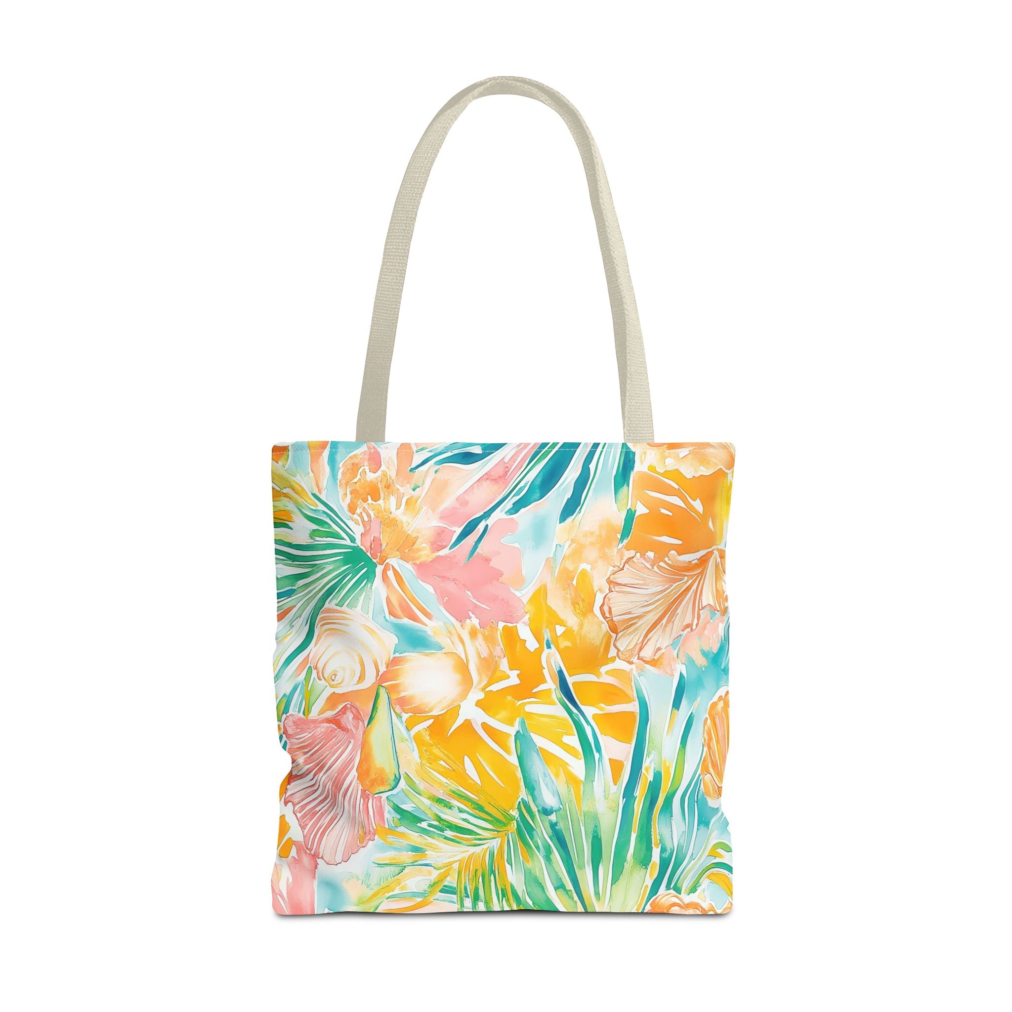 Neon Tropics Floral Tote Bag - Beach Bag, Shopping Tote, Eco-Friendly Gift, Summer Accessories, Unique Handbag