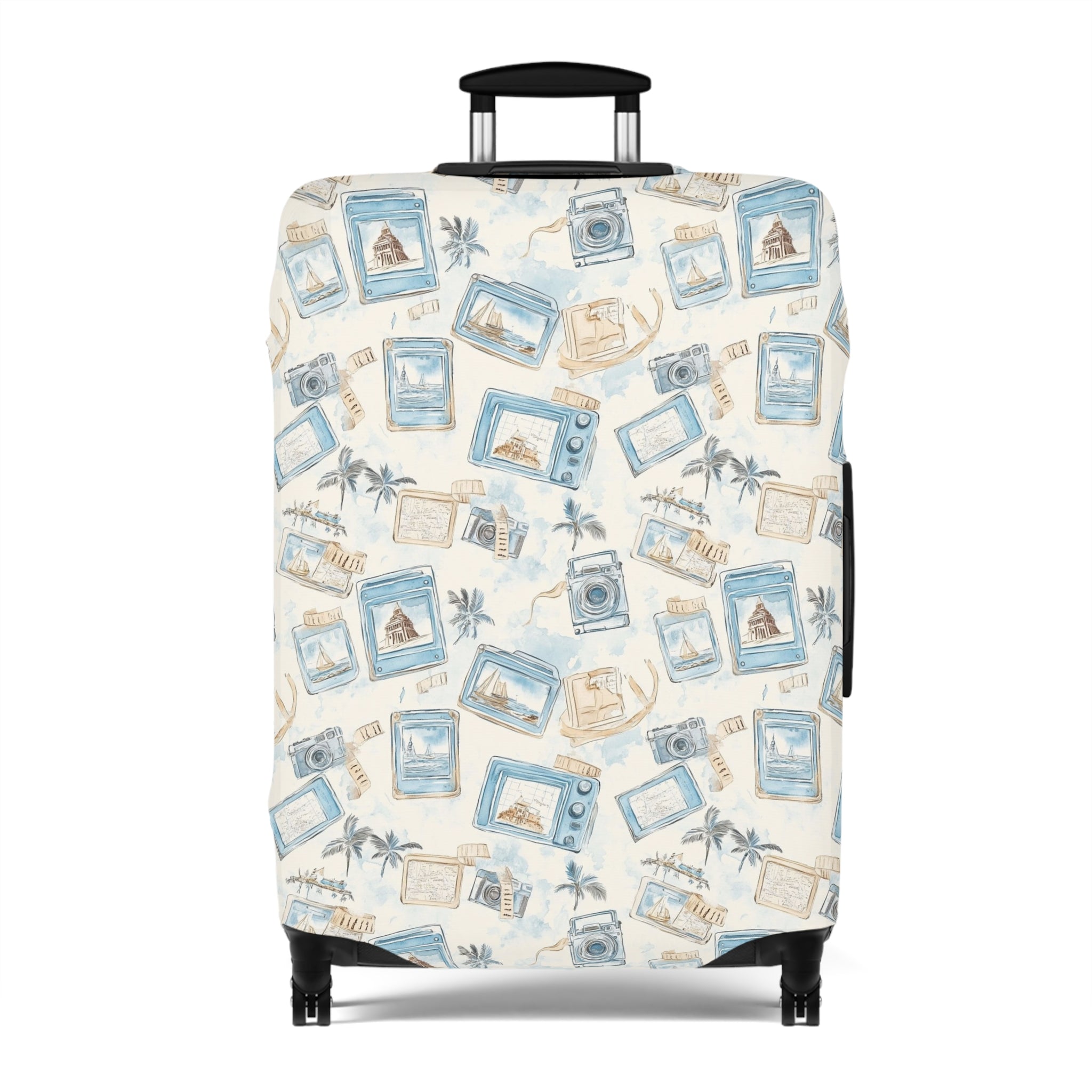 Vintage Vacay - Travel-Inspired Luggage Cover, Vintage Travel Luggage Protector, Airport Accessories, Unique Luggage Wrap, Gift for Travelers, [...]