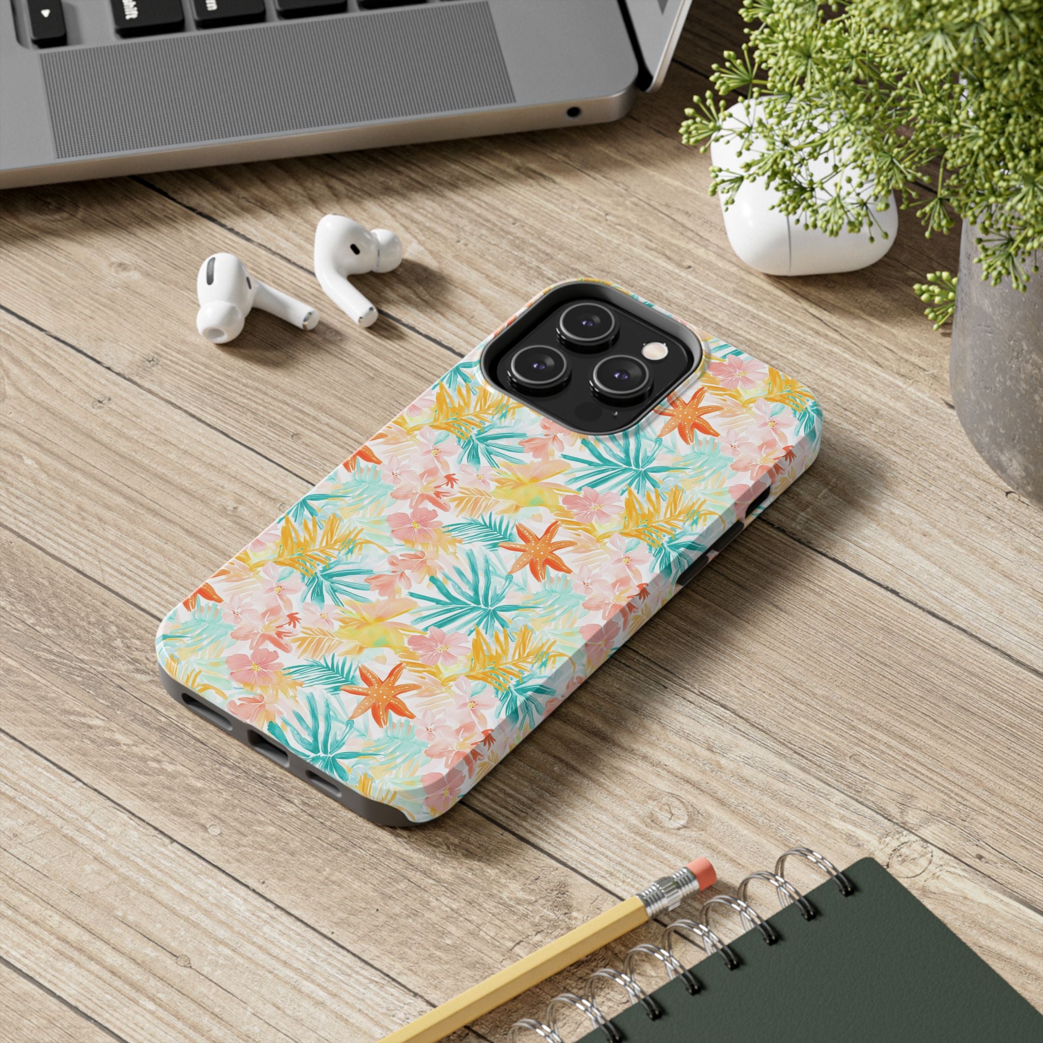Tropical Starfish - Floral Phone Case - Summer Vibe, Durable Protection, Gift for Beach Lovers, Tropical Decor, Eco-Friendly Design