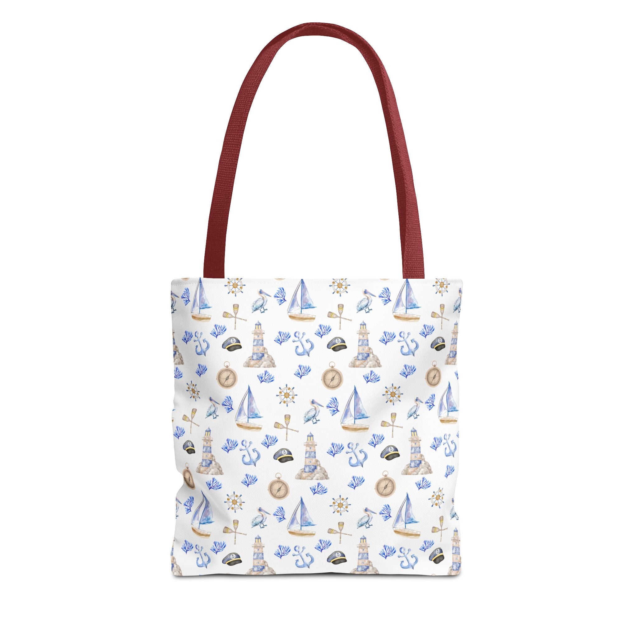 Sail Away - Nautical Themed Tote Bag, Beach Bag, Sailor Tote, Summer Essentials, Gift for Sea Lovers, Travel Bag