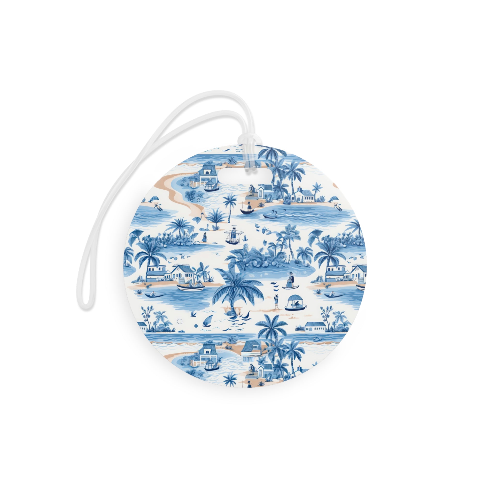 Tropical Blue Luggage Tag, Travel Accessories, Luggage, Vacation must have, Beach Vacation Supplies