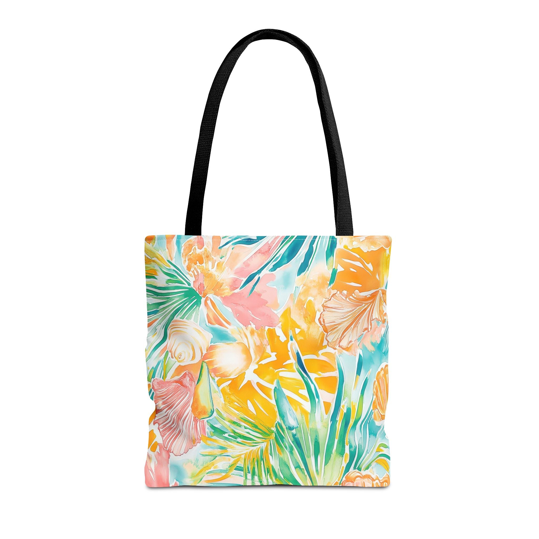 Neon Tropics Floral Tote Bag - Beach Bag, Shopping Tote, Eco-Friendly Gift, Summer Accessories, Unique Handbag