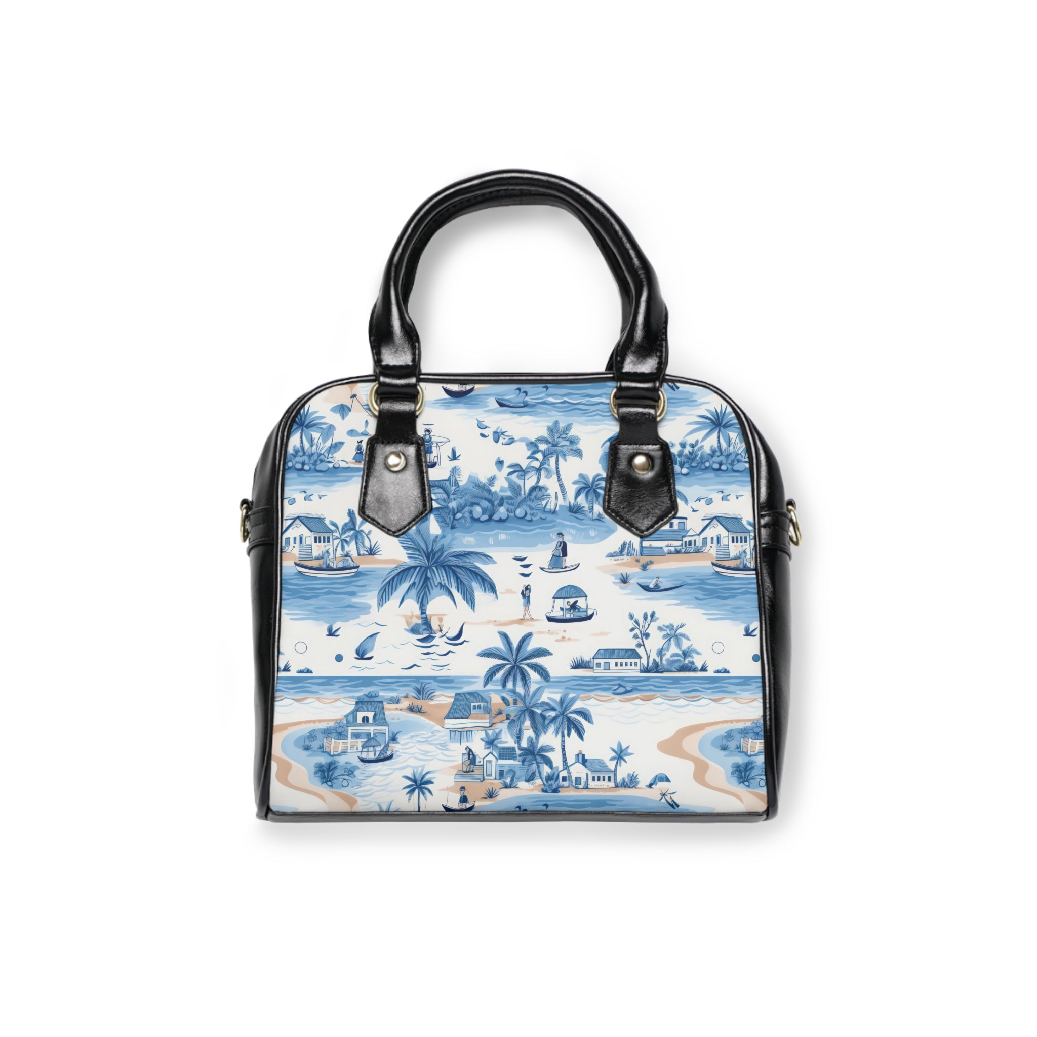 Tropical Blue - Paradise Shoulder Handbag - Chic Summer Accessory, Ideal Gift for Her, Beach Tote, Holiday Bag, Everyday Style