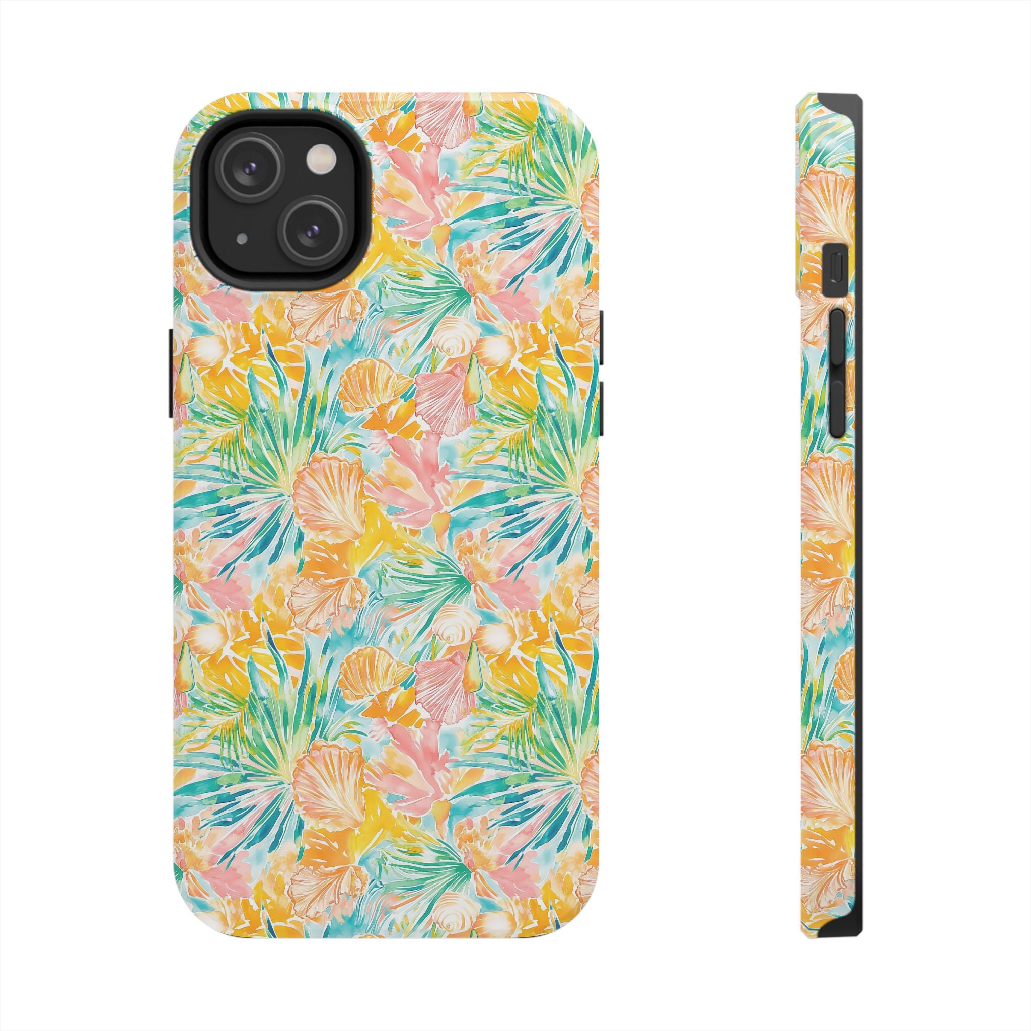 Neon Tropics- Tough Phone Cases, Floral Phone Covers, Summer Accessories, Stylish Phone Protection, Gifts for Her