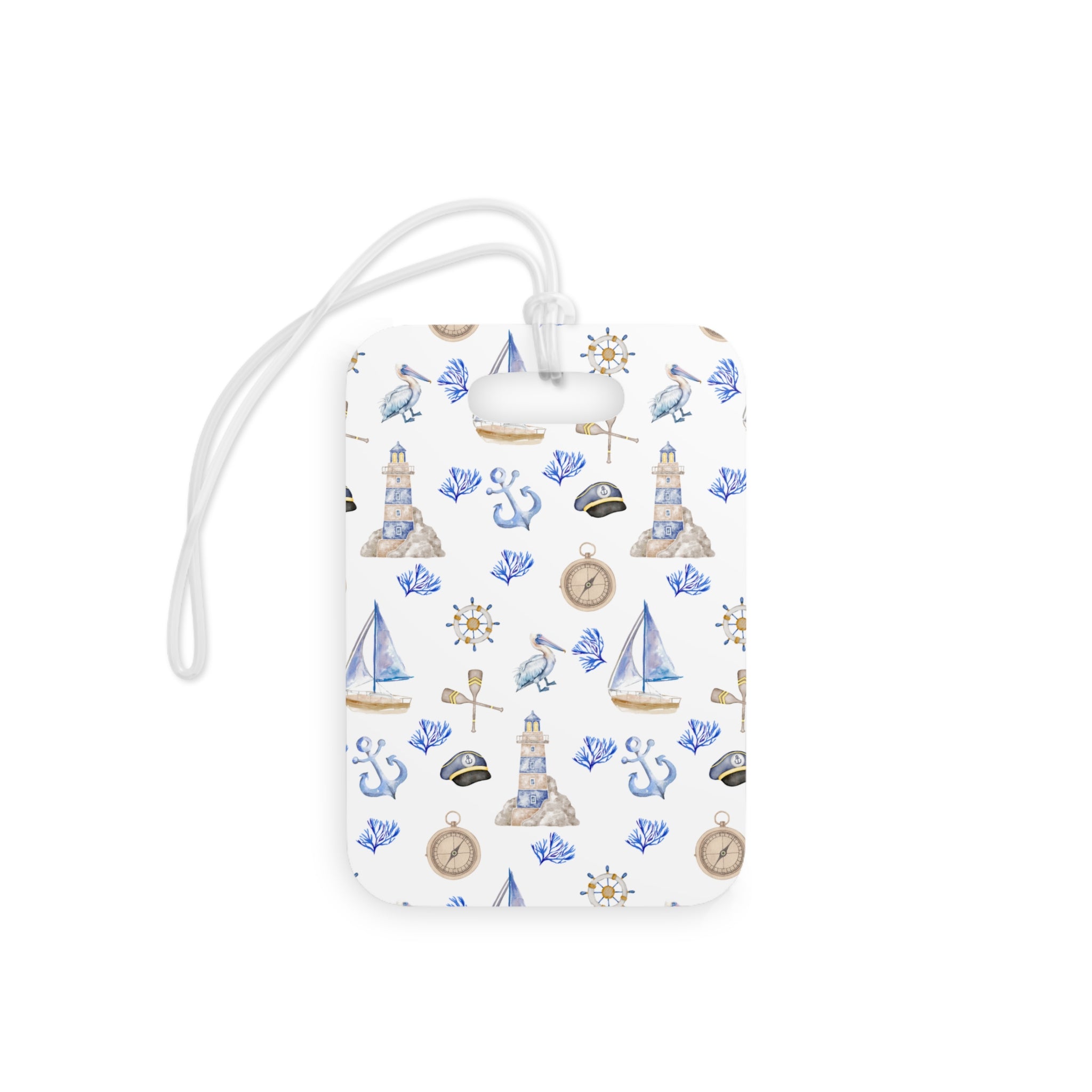 Sail Away- Nautical Luggage Tags, Travel Accessories, Personalized Baggage Tags, Ocean Theme Gift, Vacation Essentials, Cruise Gear