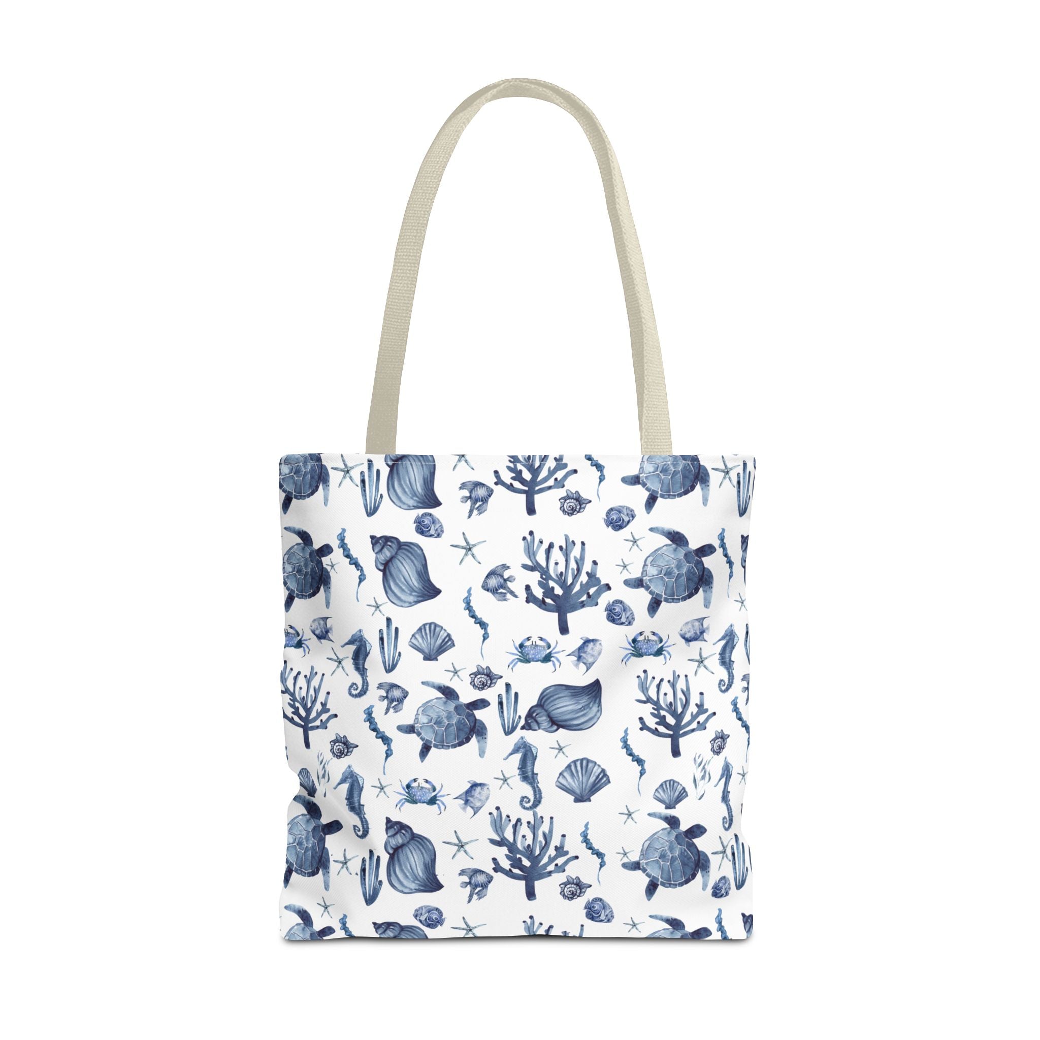 Deep Blue Sea - Coastal fish Dreams Tote Bag, Ocean-Inspired Beach Bag, Nautical Gift for Her, Summer Essentials, Travel Tote, Marine Animal Design