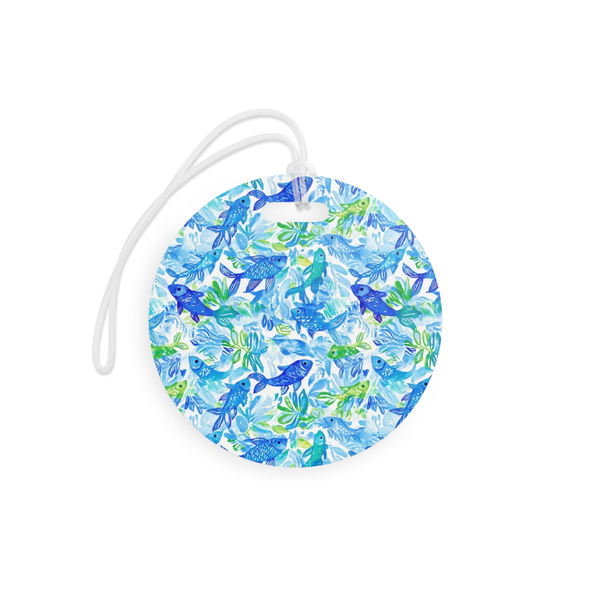Vibrant Fish Luggage Tag, Travel Accessories, Luggage, Vacation must have, Beach Vacation Supplies