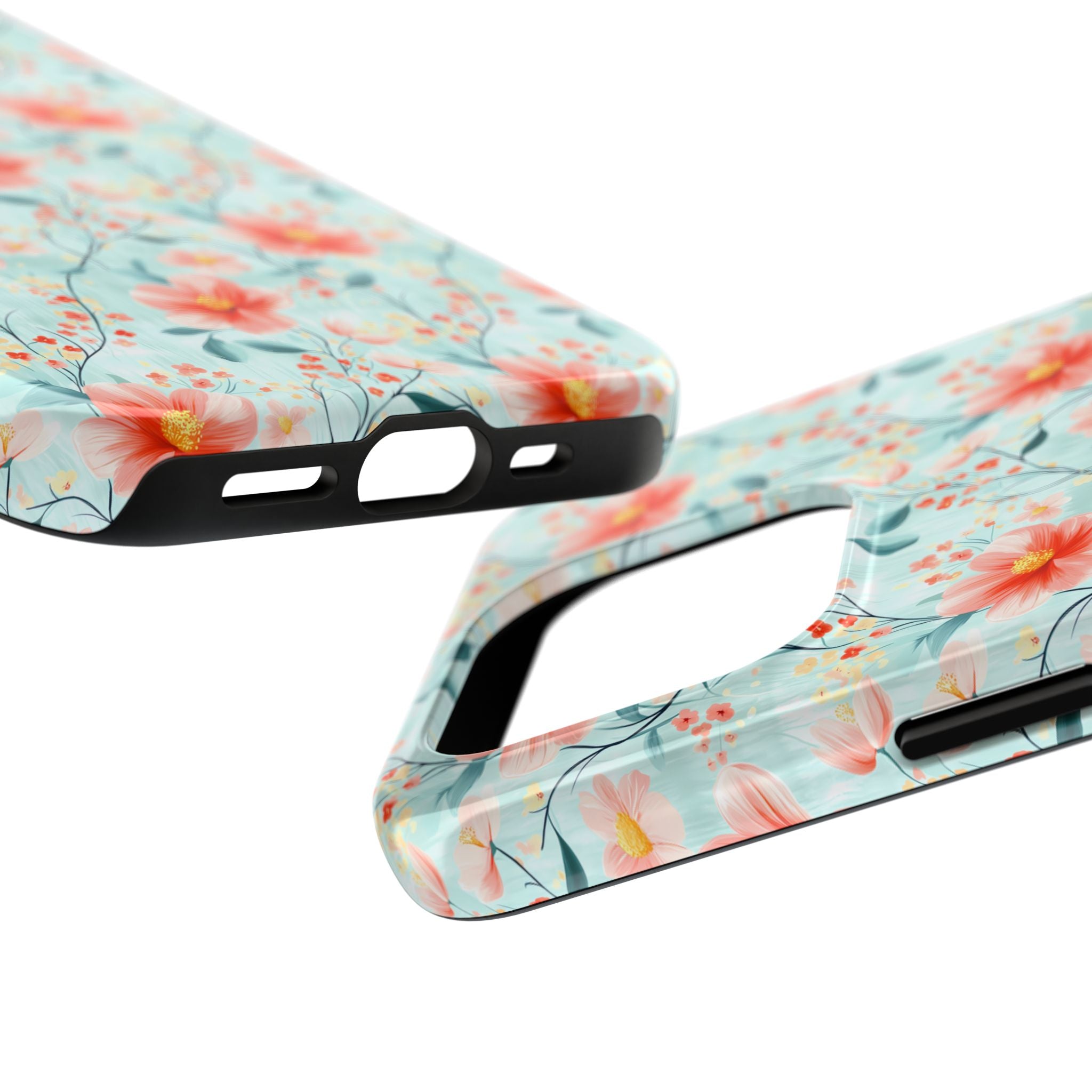 Teal Daisy- Floral Tough Phone Cases, Durable Phone Cover, Stylish Cell Phone Case, Protective Case for Women, Gift for Flower Lovers