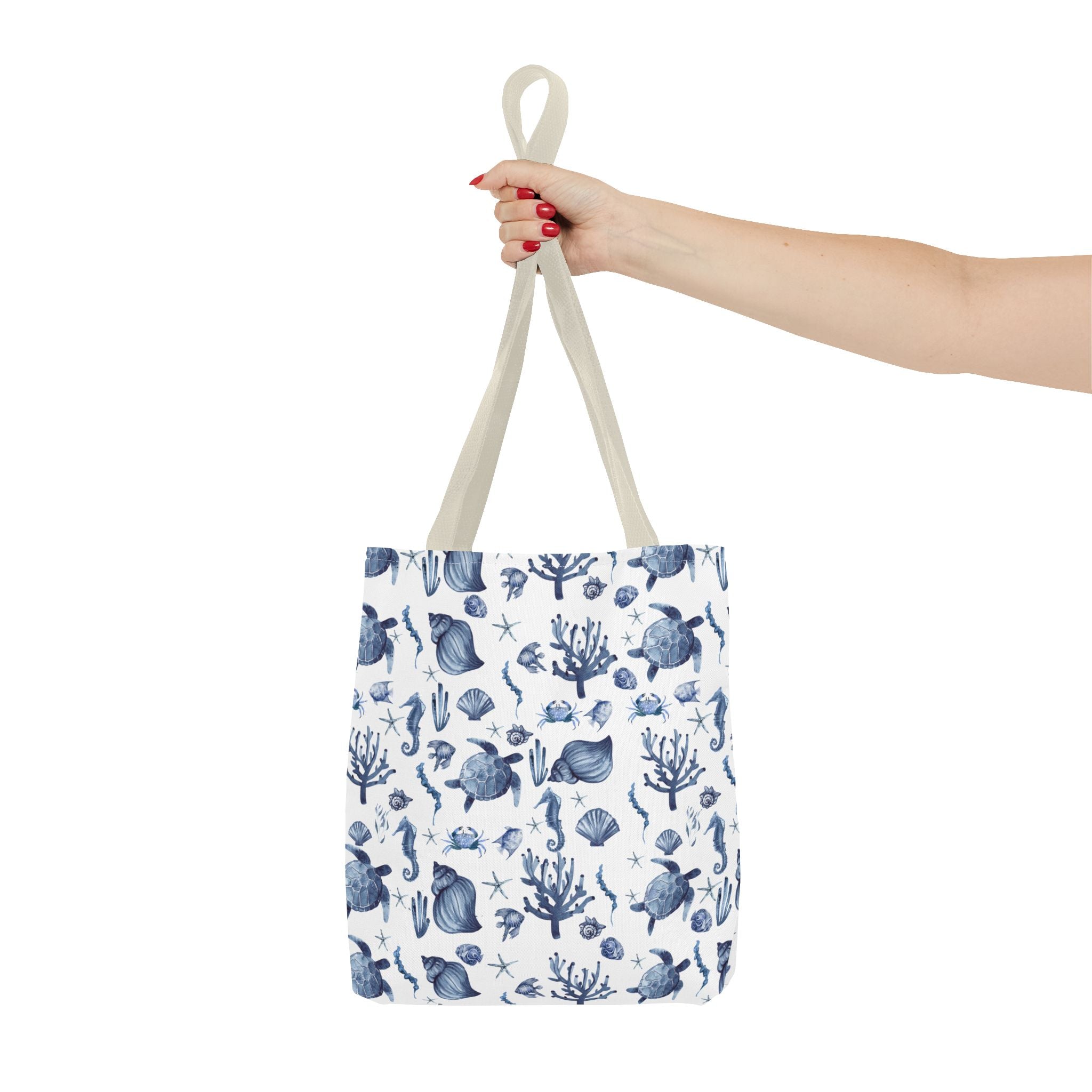 Deep Blue Sea - Coastal fish Dreams Tote Bag, Ocean-Inspired Beach Bag, Nautical Gift for Her, Summer Essentials, Travel Tote, Marine Animal Design