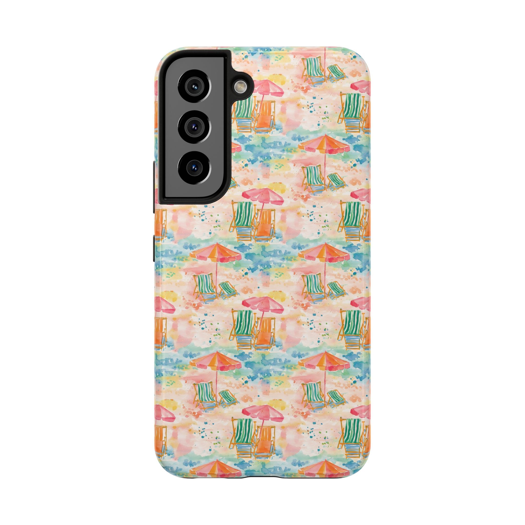 Beach Vibes - Colorful Beach Scene Tough Phone Cases | Summer Vibes, Beach Lover Gift, Durable Case, Phone Accessories, Fun Design
