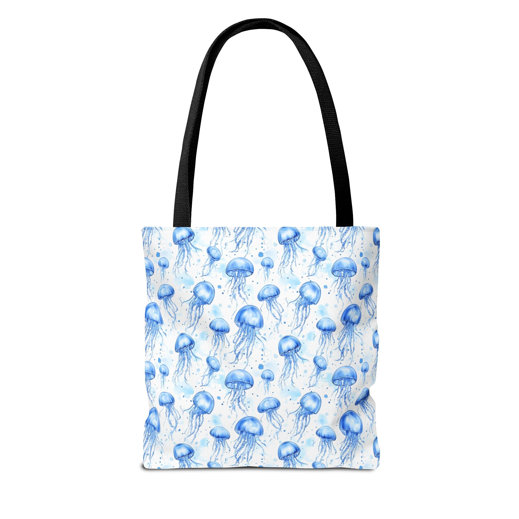 Blue Jellyfish Tote Bag - Ocean-Inspired Carryall, Beach Bag, Eco-Friendly Shopping Tote, Perfect Gift for Sea Lovers