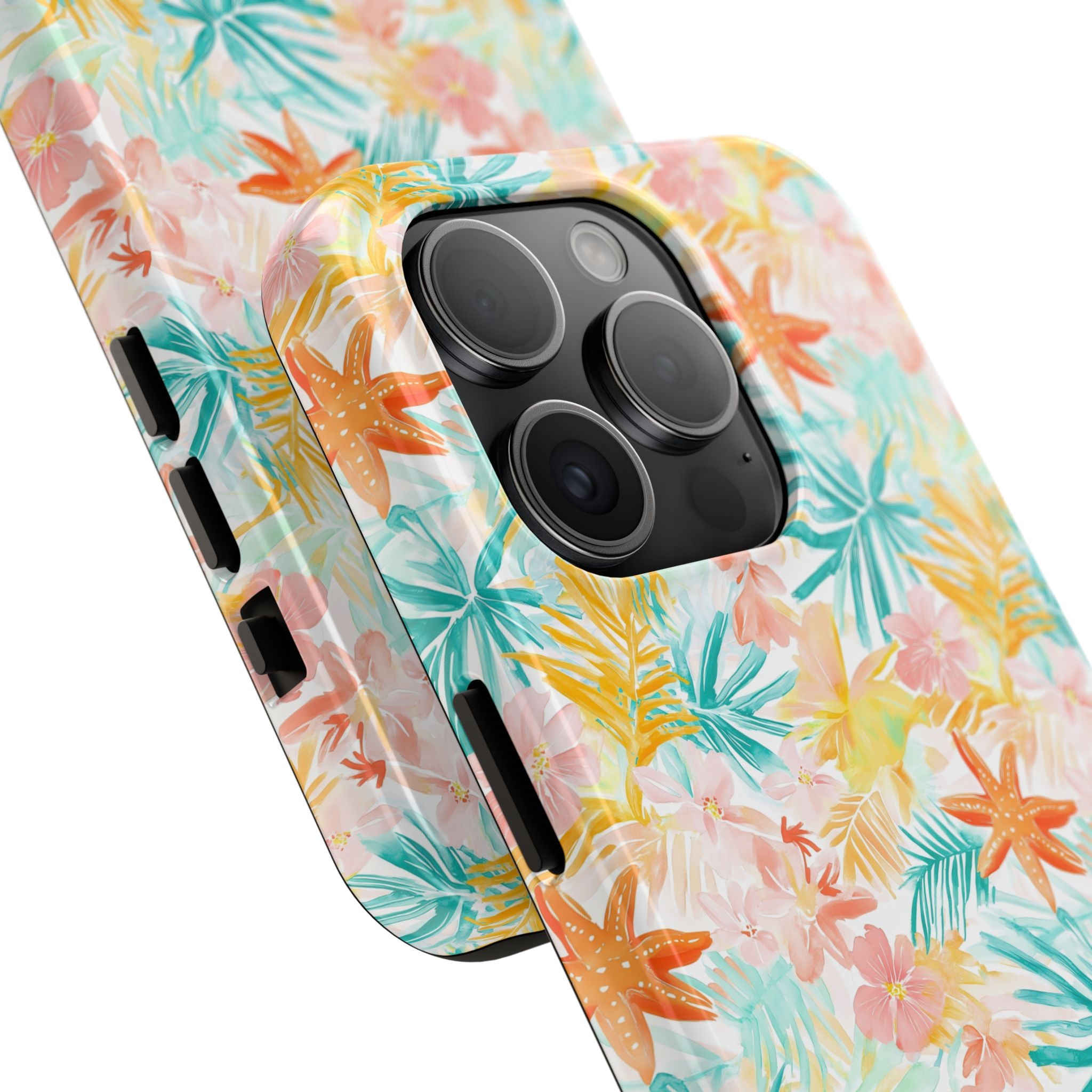 Tropical Starfish - Floral Phone Case - Summer Vibe, Durable Protection, Gift for Beach Lovers, Tropical Decor, Eco-Friendly Design
