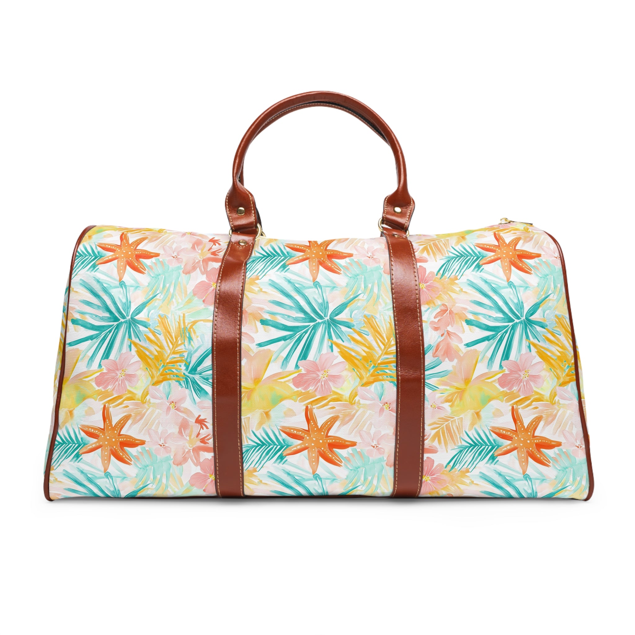 Tropical Starfish - Tropical Waterproof Travel Bag | Perfect for Beach Trips, Weekend Getaways, Vacation, Gym, Fitness, Outdoor Adventures