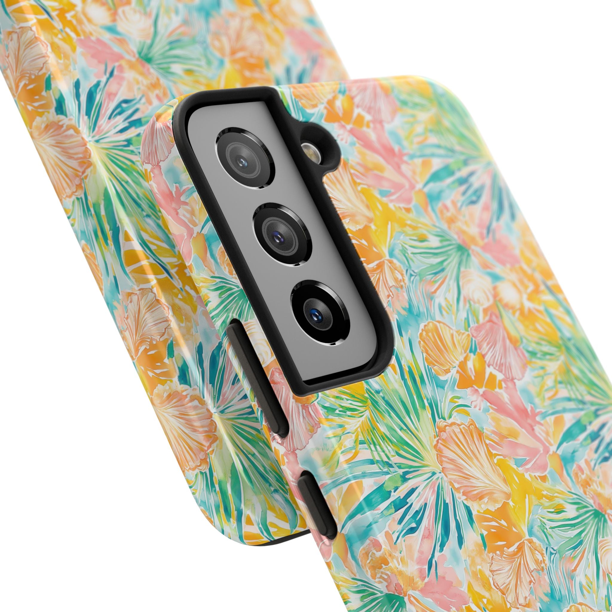 Neon Tropics- Tough Phone Cases, Floral Phone Covers, Summer Accessories, Stylish Phone Protection, Gifts for Her