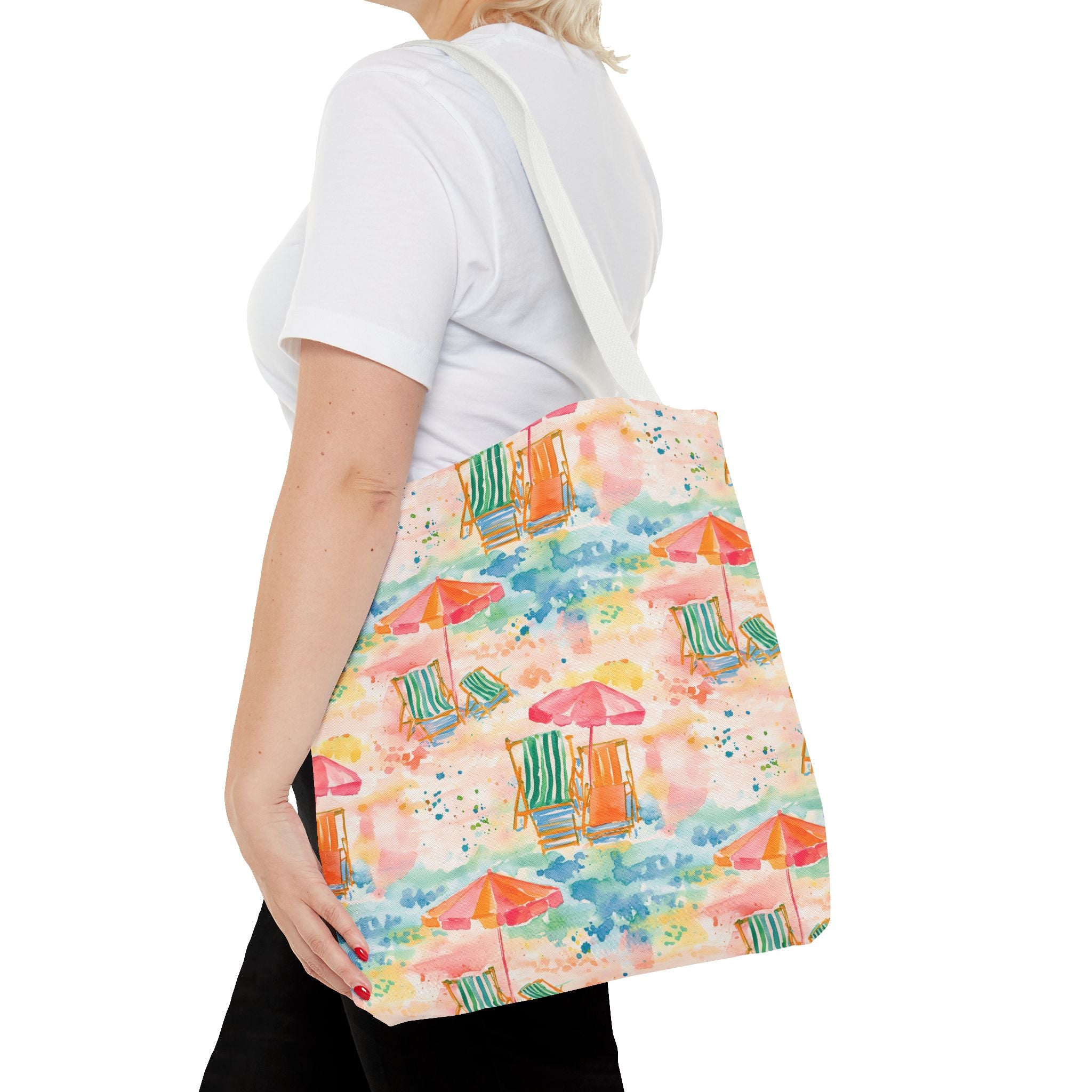 Beach Vibes Tote Bag | Summer Carryall, Vacation Essential, Eco-Friendly Bag, Gift for Her, Travel Organizer
