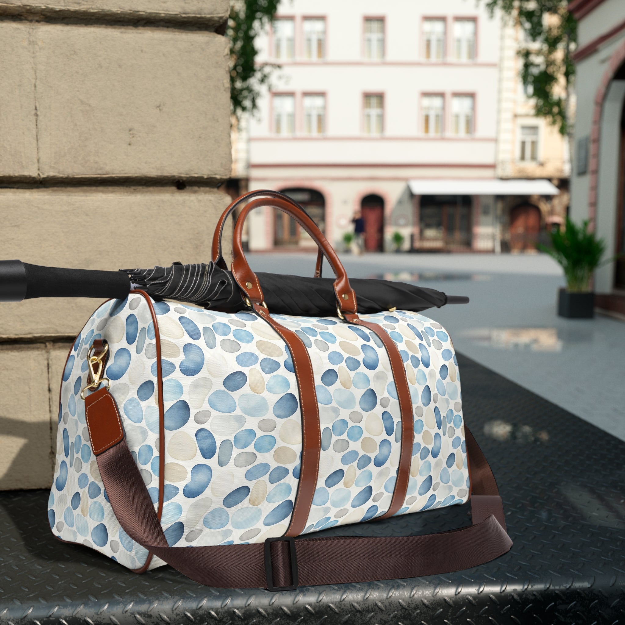 Cobblestone-Stylish Waterproof Travel Bag for Adventurers, Gym, Beach, Vacation, Everyday Use, Perfect for Summer Travel