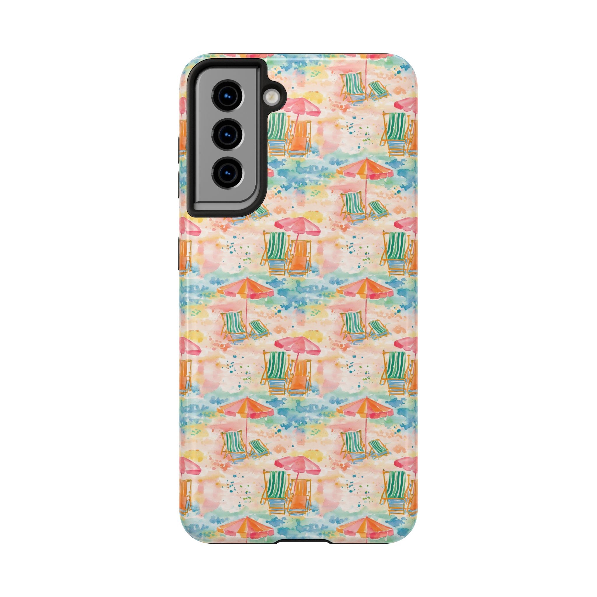 Beach Vibes - Colorful Beach Scene Tough Phone Cases | Summer Vibes, Beach Lover Gift, Durable Case, Phone Accessories, Fun Design