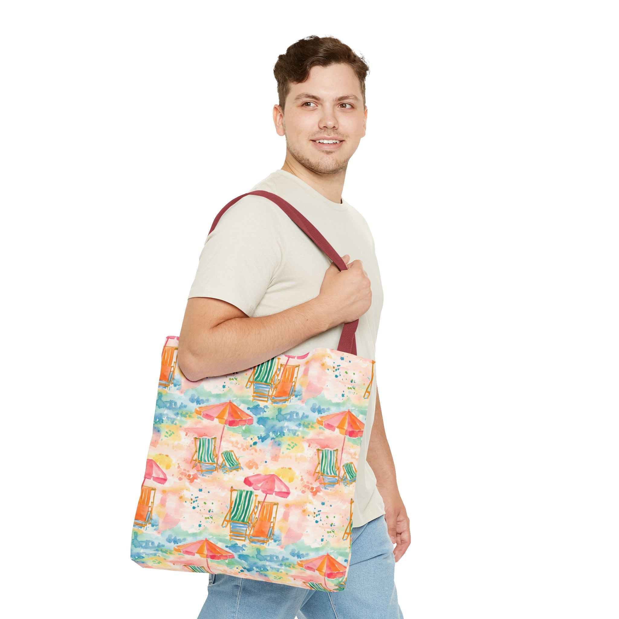 Beach Vibes Tote Bag | Summer Carryall, Vacation Essential, Eco-Friendly Bag, Gift for Her, Travel Organizer