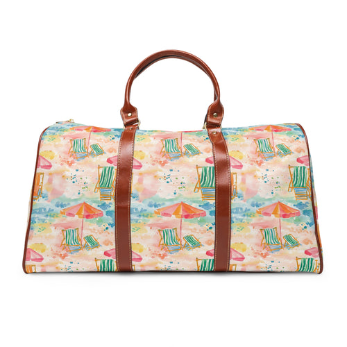 Beach Vibes - Waterproof Travel Bag for Beach Lovers, Stylish Duffle for Weekend Getaways, Ideal for Summer Vacations, Perfect Gift for Travelers, [...]