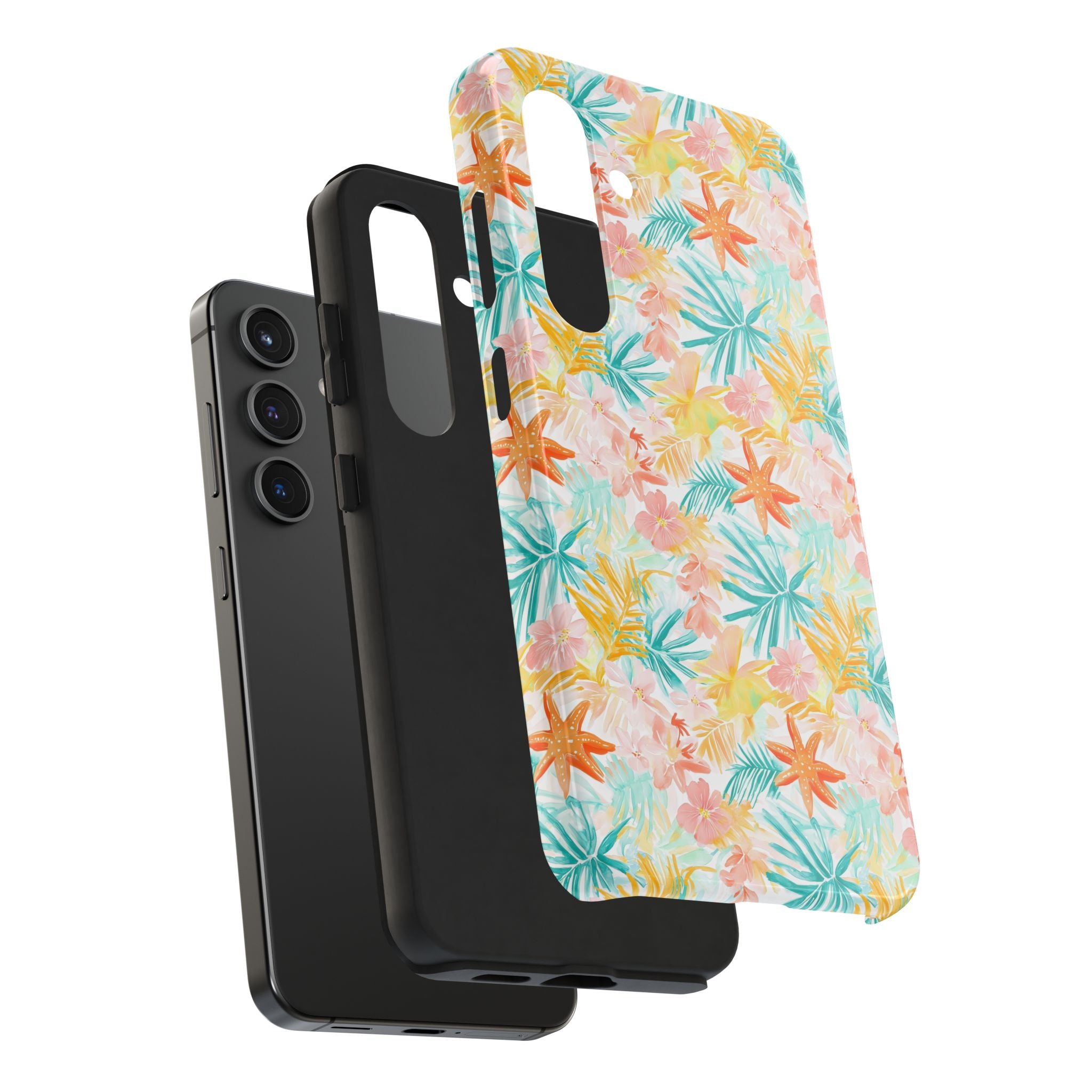Tropical Starfish - Floral Phone Case - Summer Vibe, Durable Protection, Gift for Beach Lovers, Tropical Decor, Eco-Friendly Design