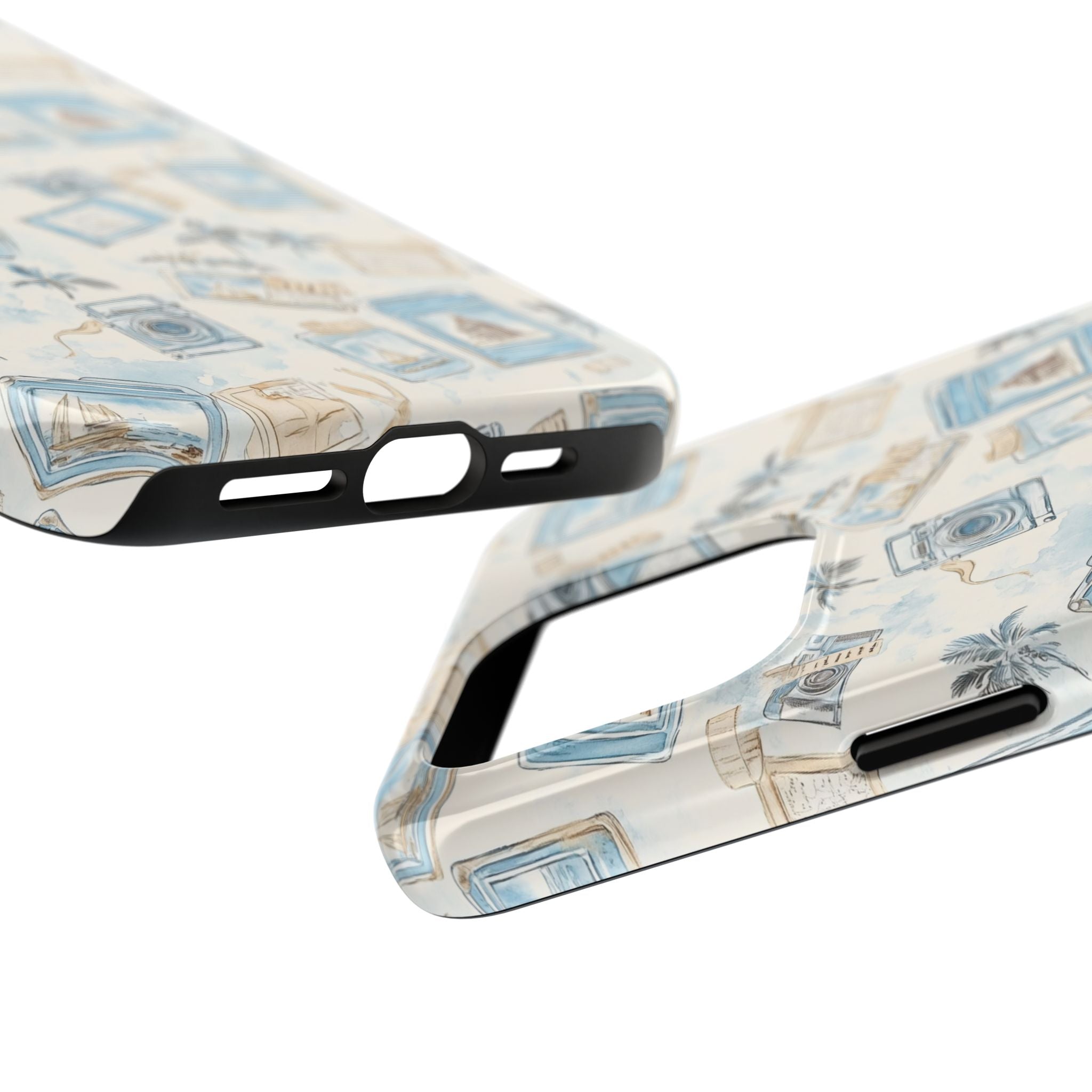 Vintage Vacay- Tough Phone Case - Tropical Vintage Camera Design