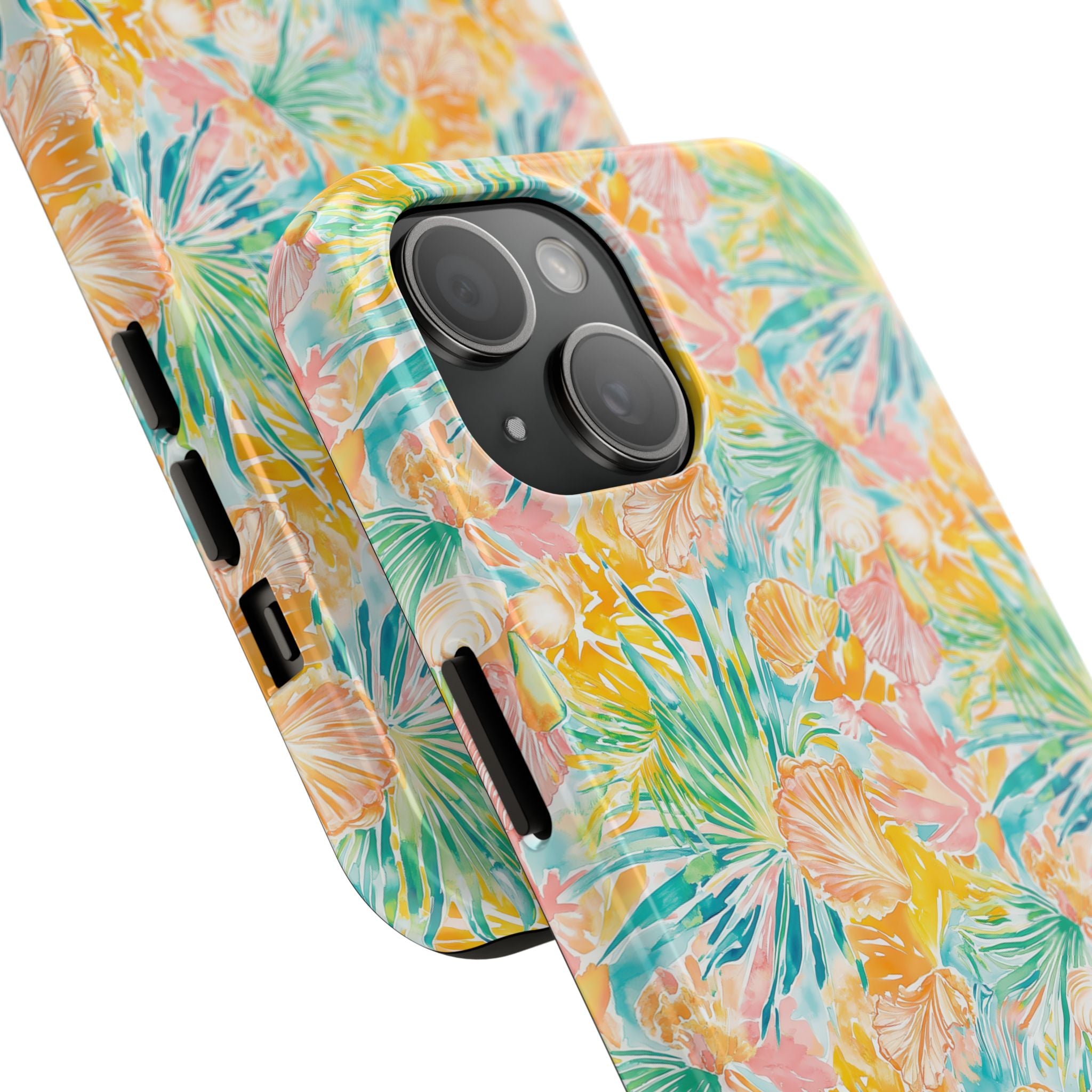 Neon Tropics- Tough Phone Cases, Floral Phone Covers, Summer Accessories, Stylish Phone Protection, Gifts for Her