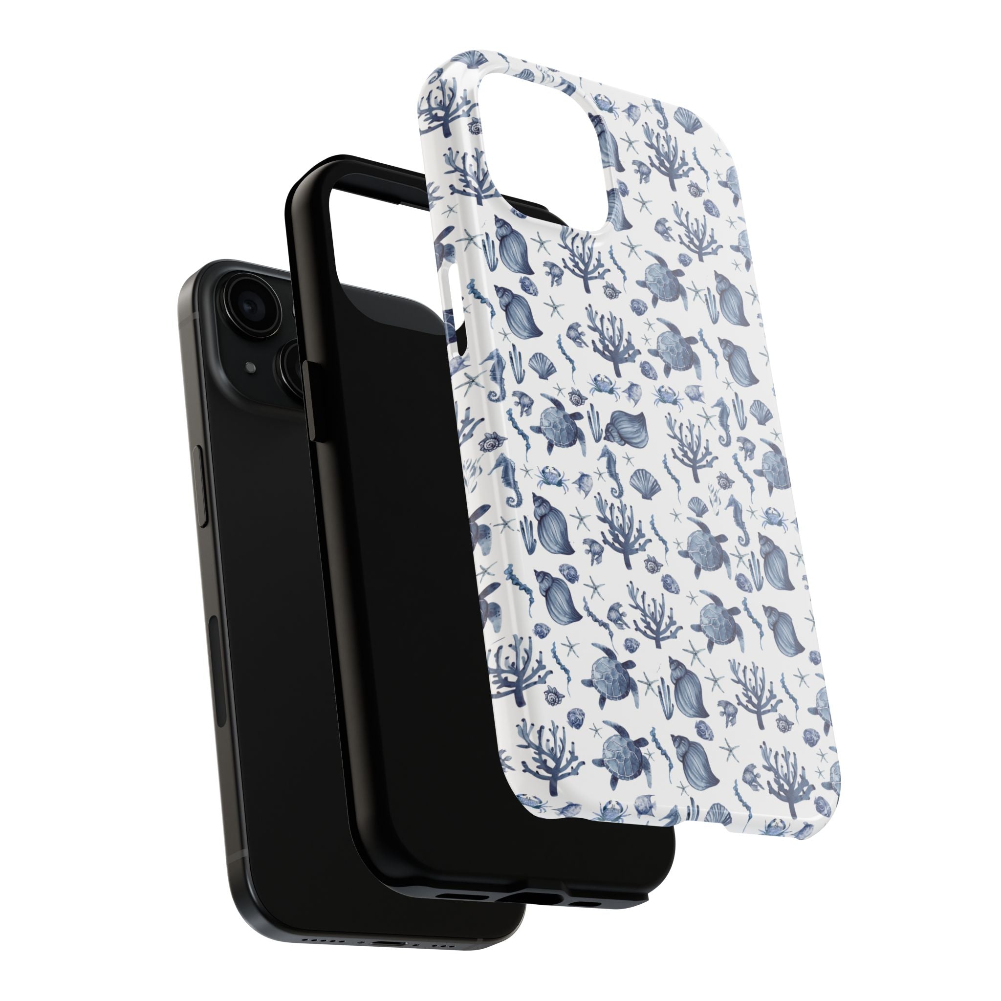 Deep Blue Sea - Ocean-Inspired Tough Phone Cases, Coastal Decor, Beach Lover's Accessory, Ideal Gift, Marine Life Design, Durable Protection