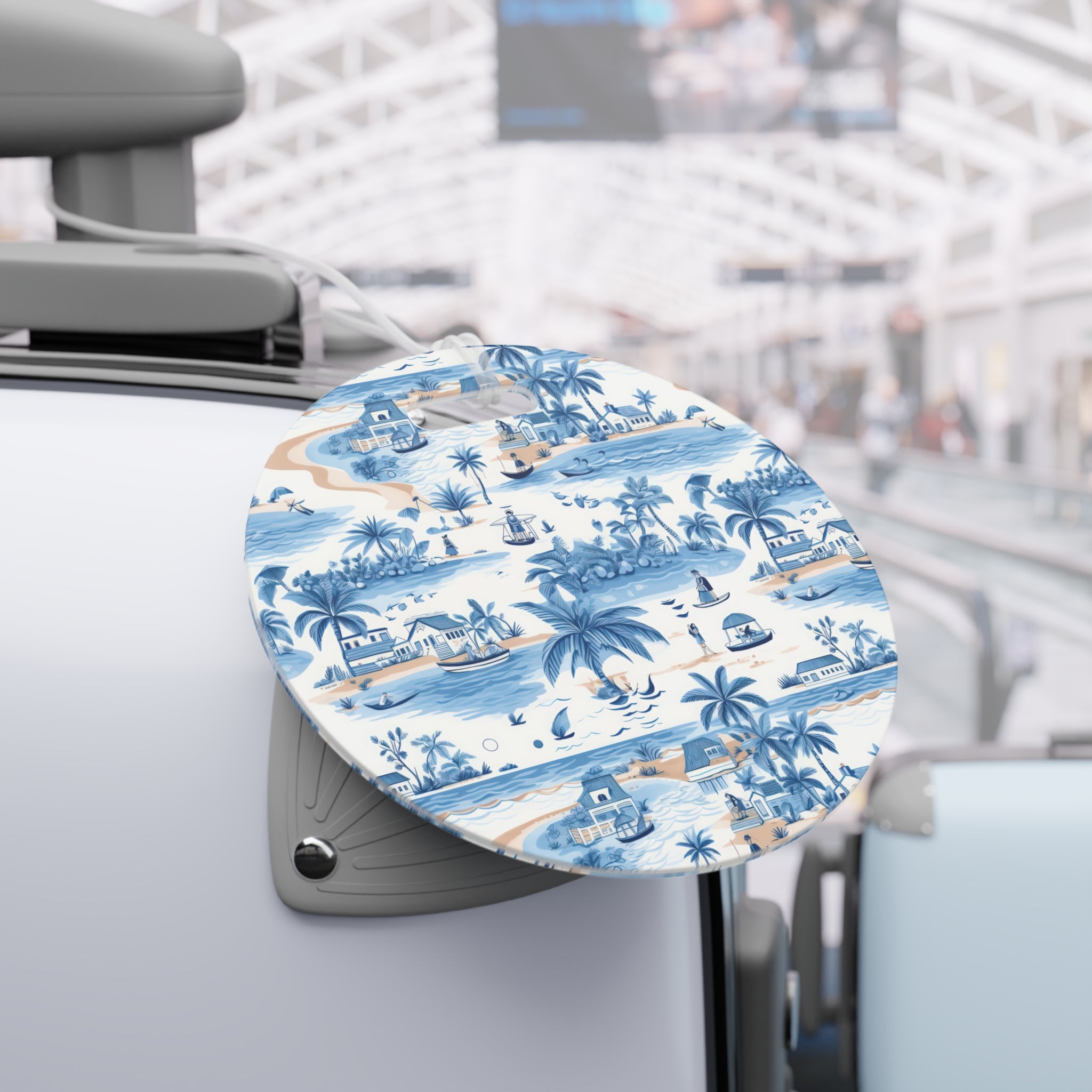 Tropical Blue Luggage Tag, Travel Accessories, Luggage, Vacation must have, Beach Vacation Supplies