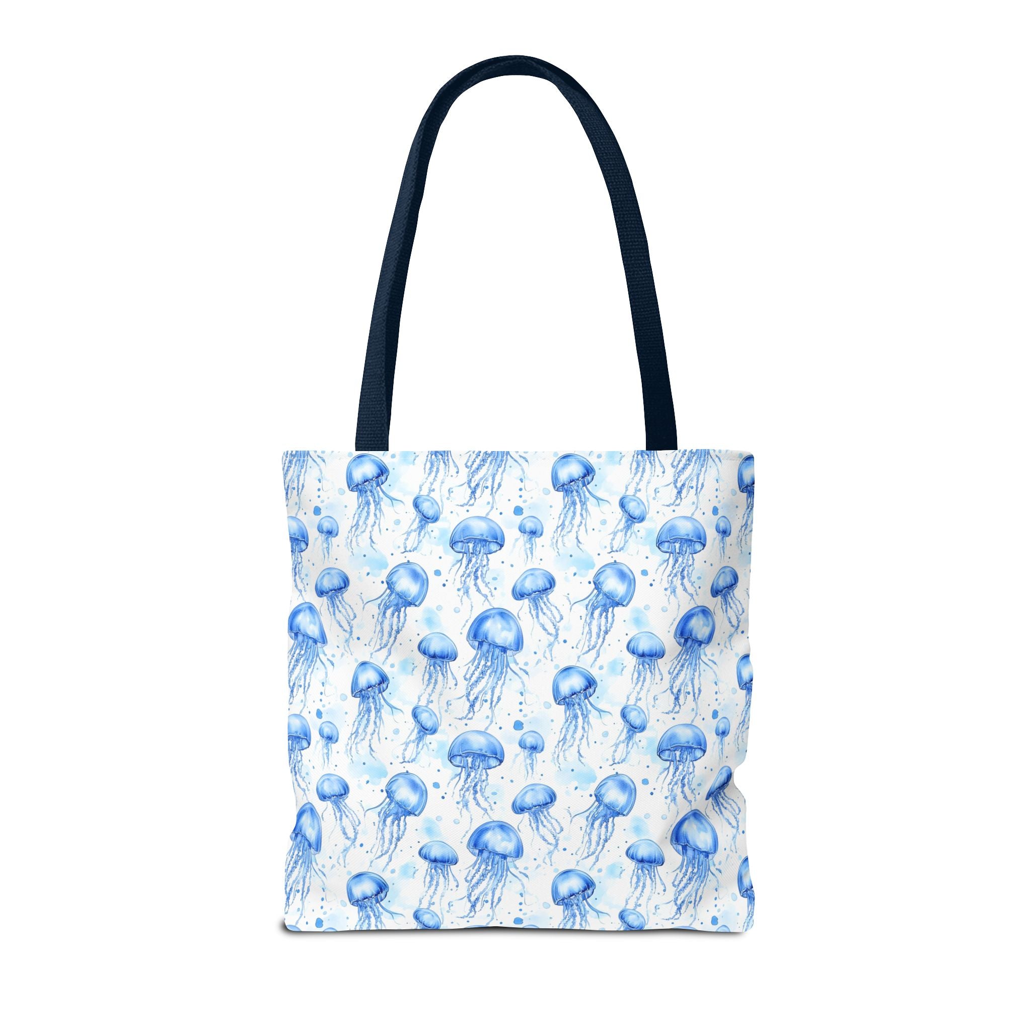Blue Jellyfish Tote Bag - Ocean-Inspired Carryall, Beach Bag, Eco-Friendly Shopping Tote, Perfect Gift for Sea Lovers