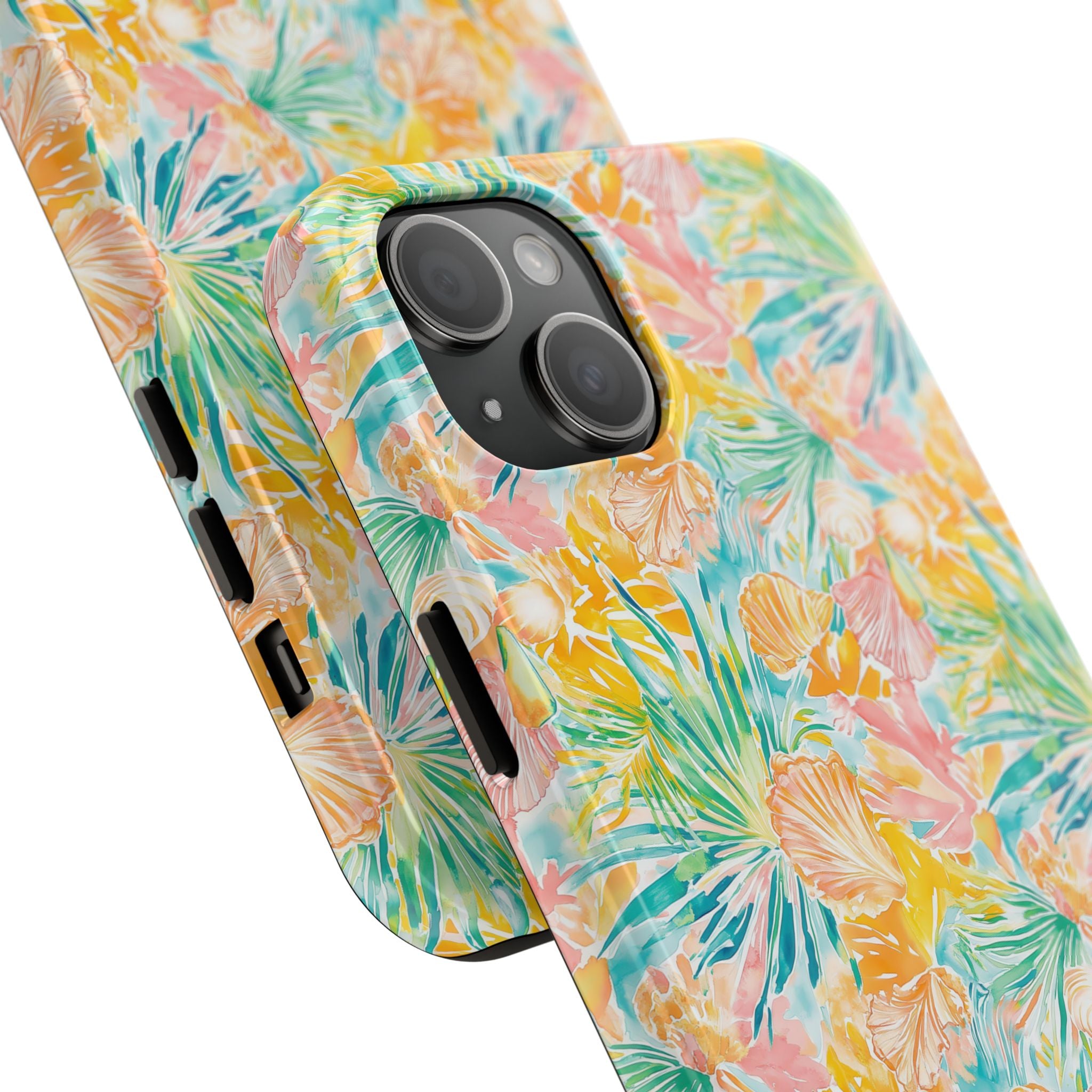 Neon Tropics- Tough Phone Cases, Floral Phone Covers, Summer Accessories, Stylish Phone Protection, Gifts for Her