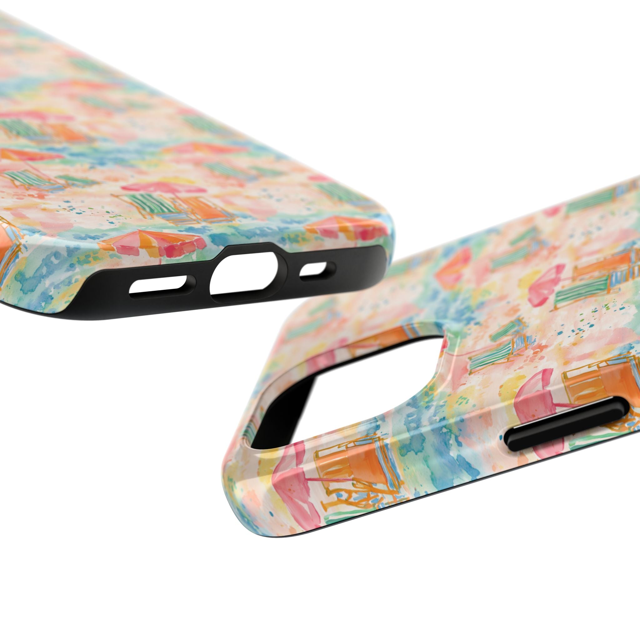 Beach Vibes - Colorful Beach Scene Tough Phone Cases | Summer Vibes, Beach Lover Gift, Durable Case, Phone Accessories, Fun Design