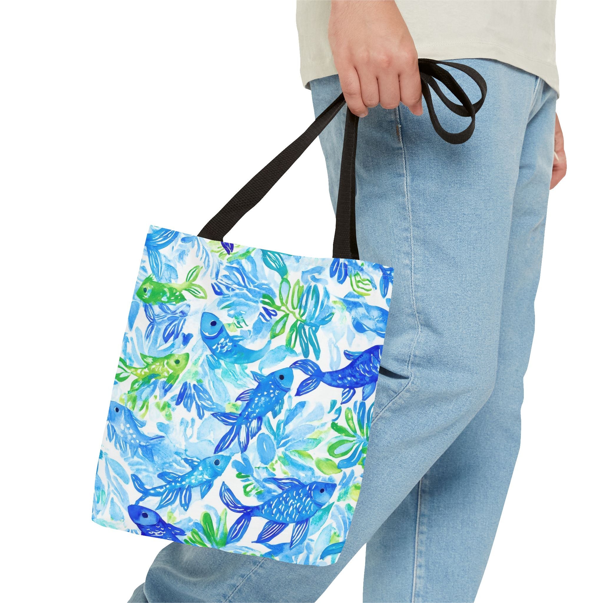 Vibrant Fish- Colorful Fish Tote Bag, Beach Bag, Shopping Tote, Eco-Friendly Reusable Bag, Gift for Ocean Lovers, Summer Accessory