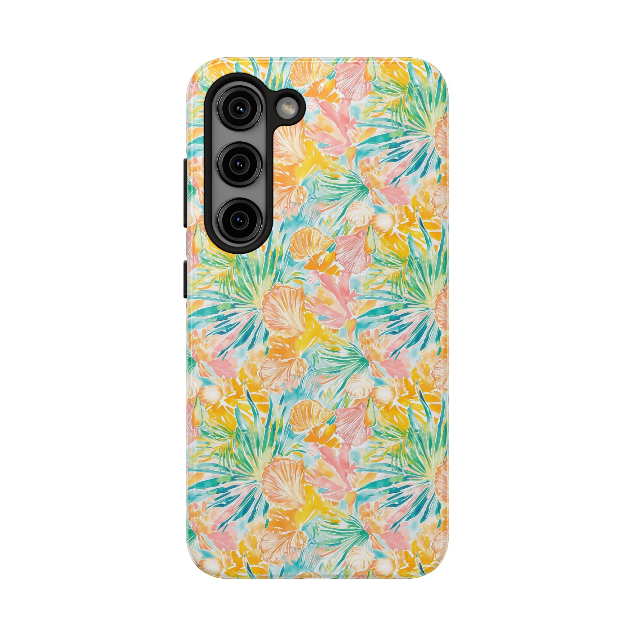 Neon Tropics- Tough Phone Cases, Floral Phone Covers, Summer Accessories, Stylish Phone Protection, Gifts for Her