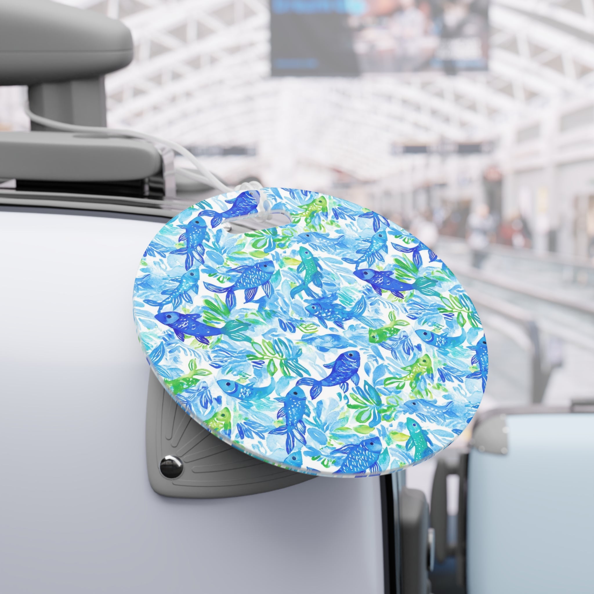 Vibrant Fish Luggage Tag, Travel Accessories, Luggage, Vacation must have, Beach Vacation Supplies