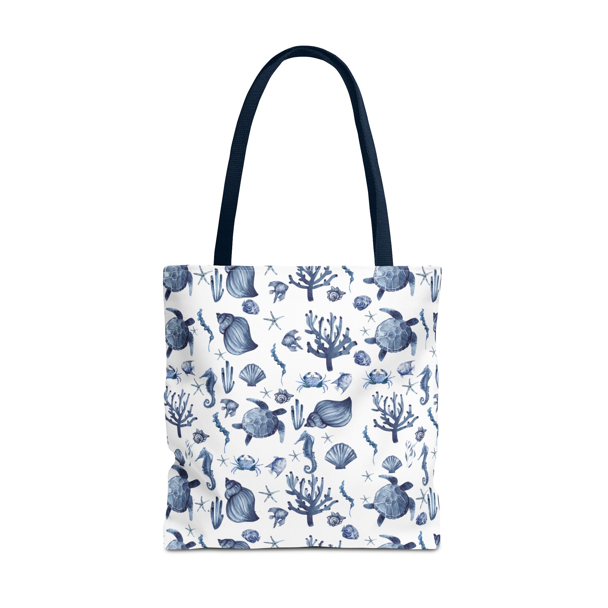 Deep Blue Sea - Coastal fish Dreams Tote Bag, Ocean-Inspired Beach Bag, Nautical Gift for Her, Summer Essentials, Travel Tote, Marine Animal Design