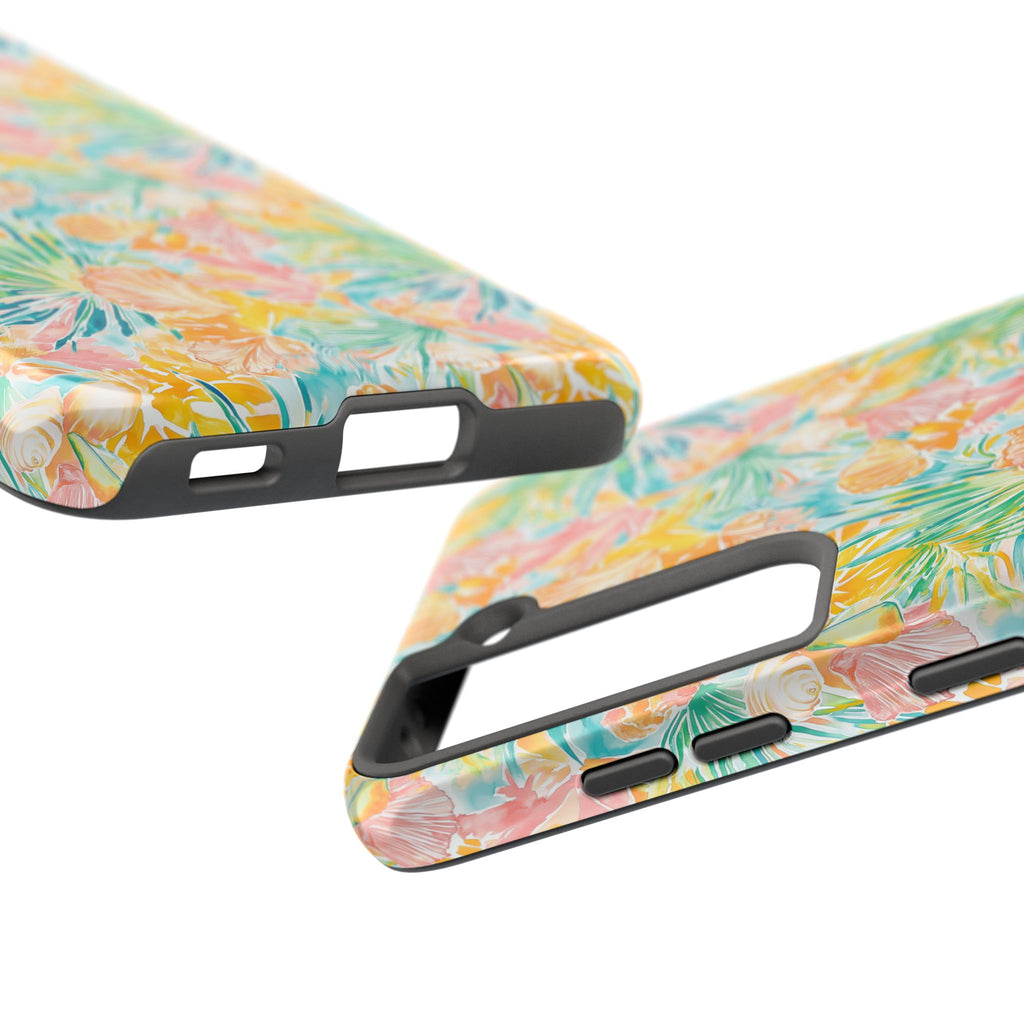 Neon Tropics- Tough Phone Cases, Floral Phone Covers, Summer Accessories, Stylish Phone Protection, Gifts for Her